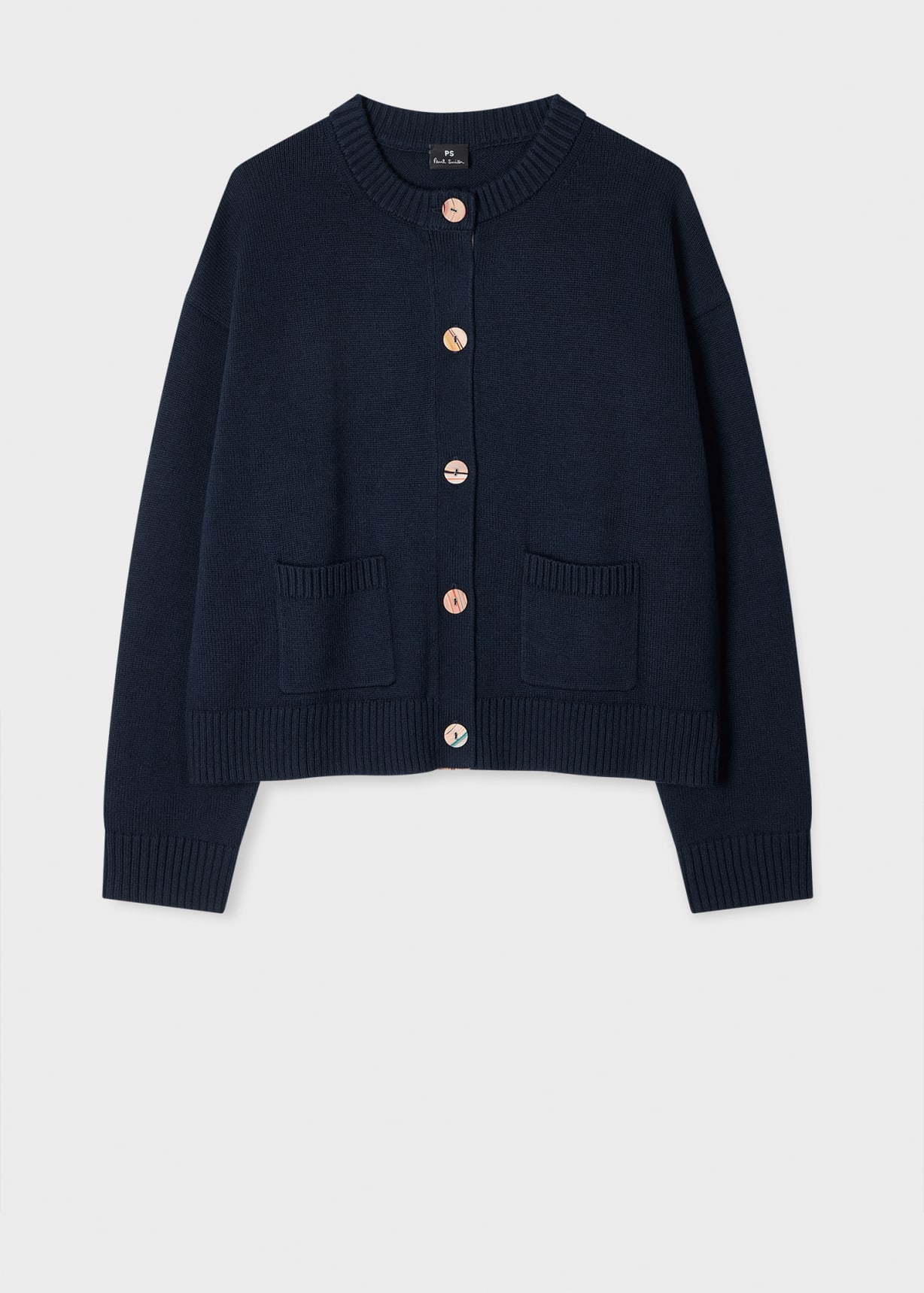 Cardigan Femme Bleu Marine 'Swirl'