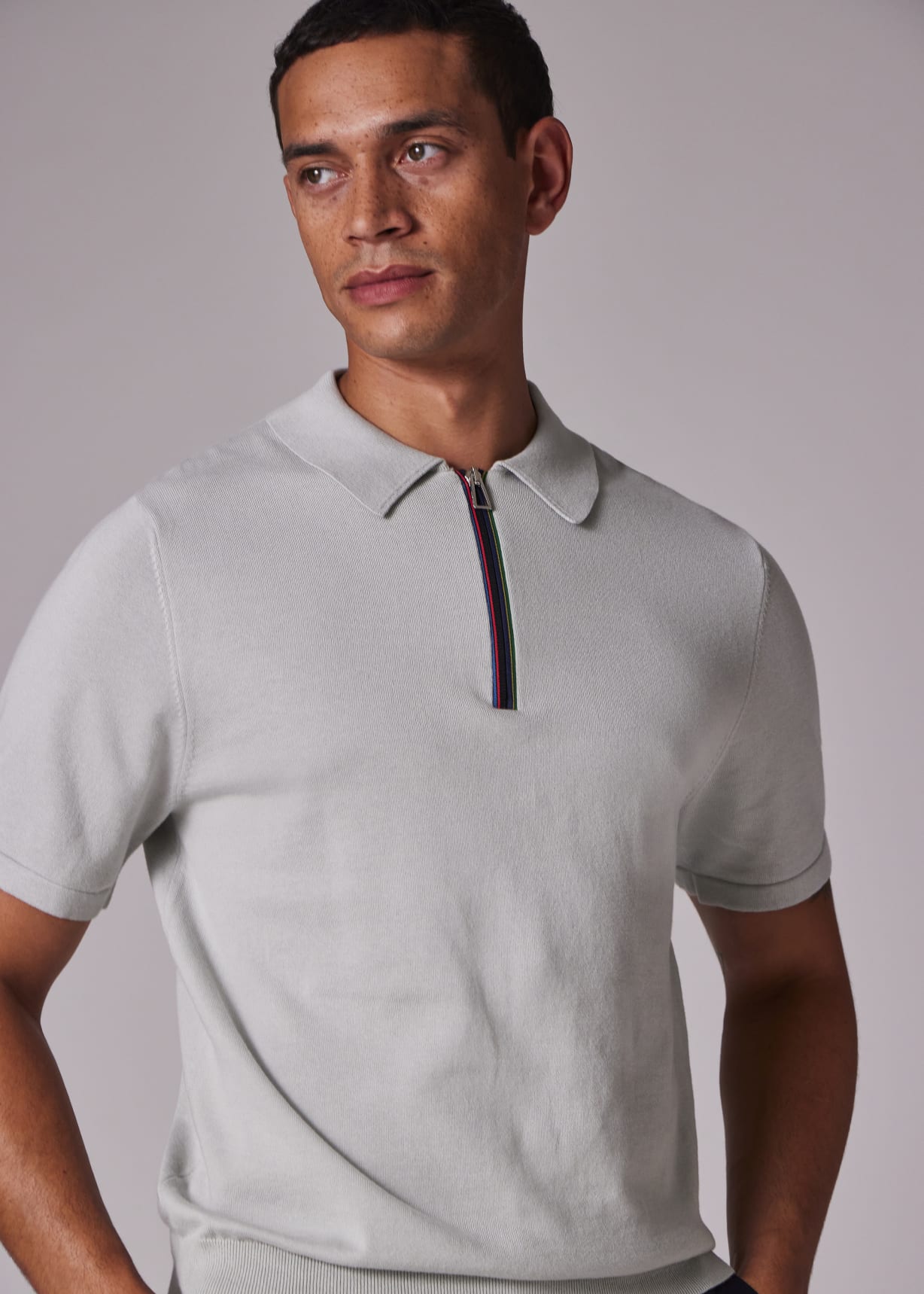 Tシャツ・カットソー Paul Smith COTTON POLO SHIRT WITH ZIPPER Paul Smith Zippered cotton polo shirt | The Fashion Square