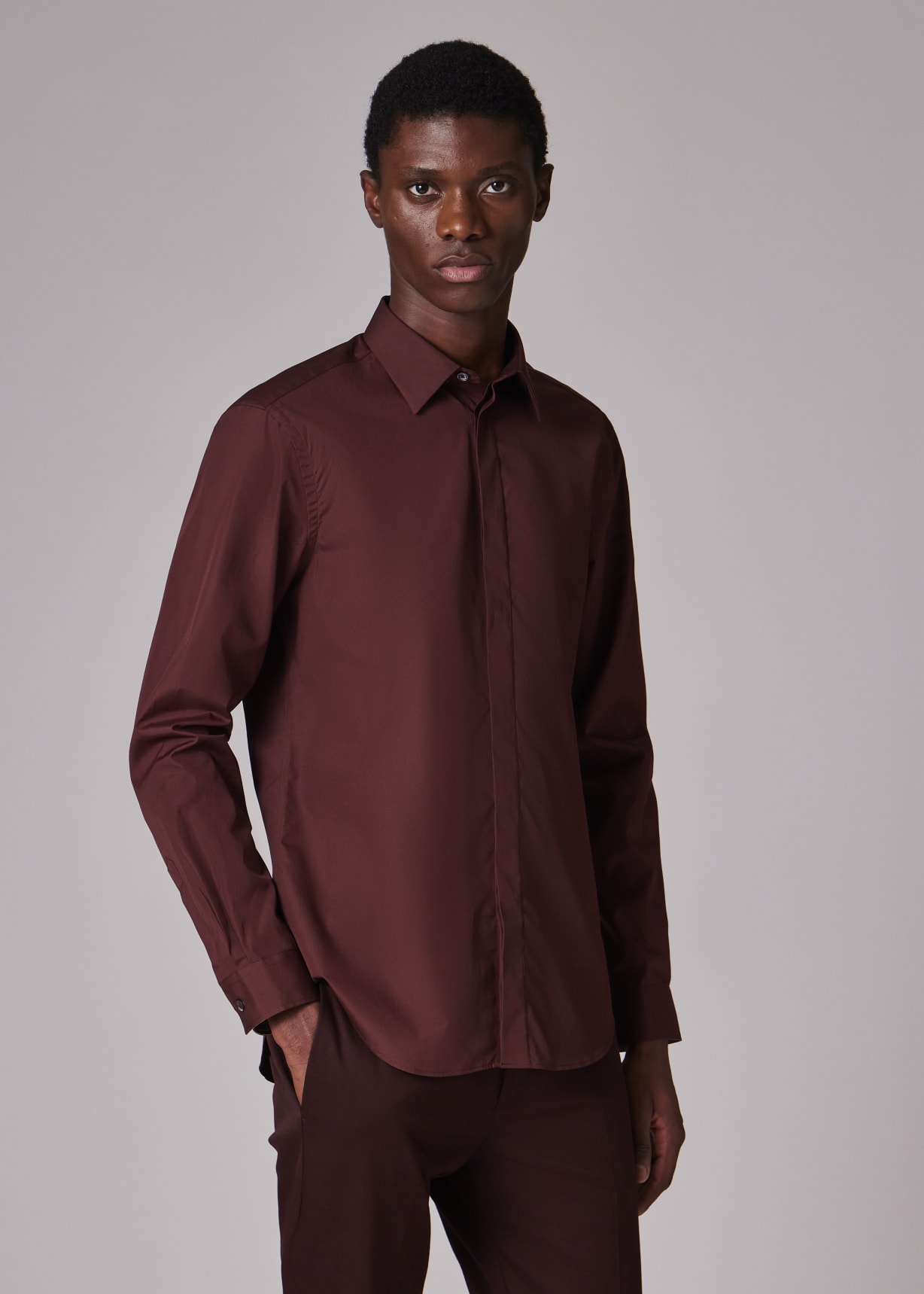 dress slacks Haggar 4-Way Stretch Pants, Flat Front in Light Grey Size:Size N1 The Men’s Cabernet Linen alt Mock-Neck Denim Bubble Midi