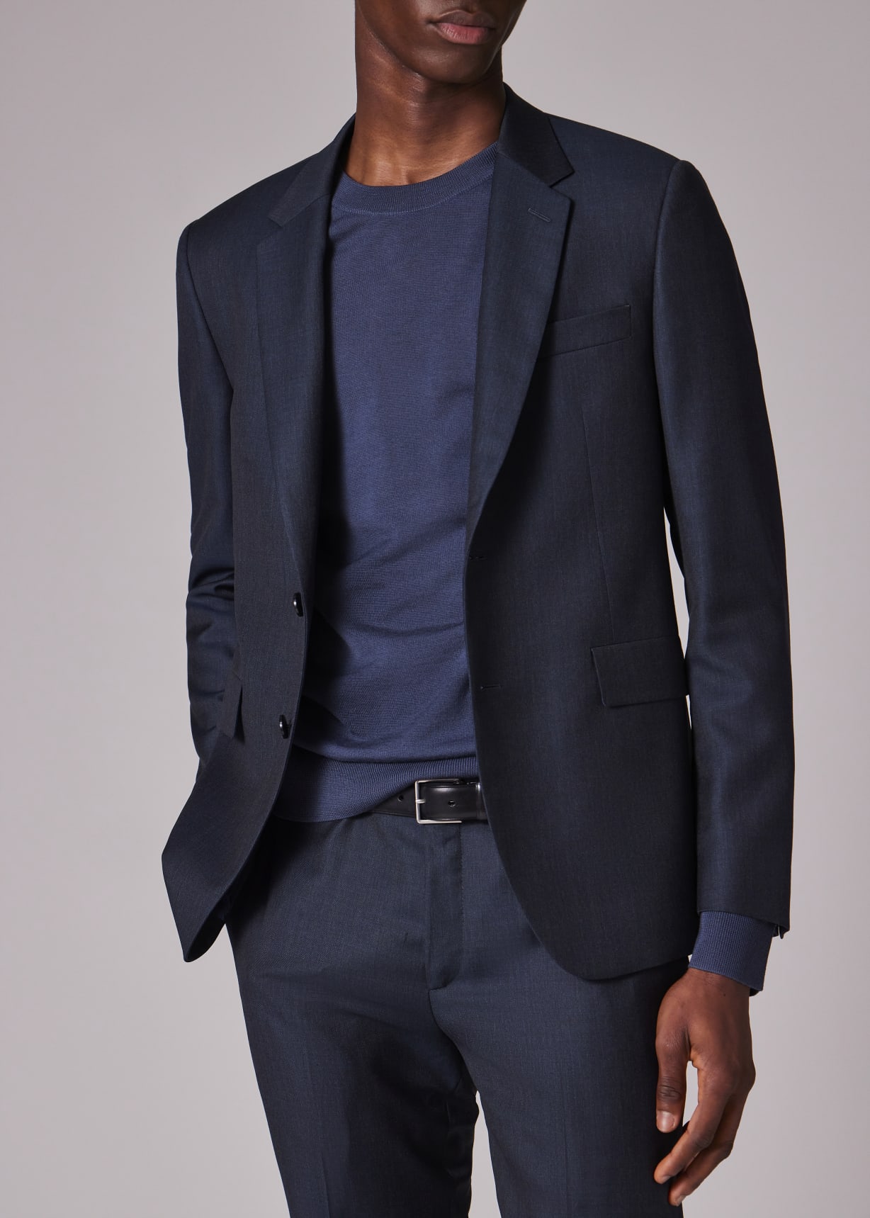 The Kensington - Slim-Fit Dark Petrol Sharkskin Wool Suit