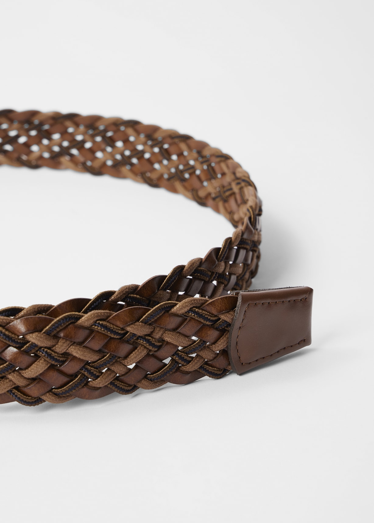 brown weave belt