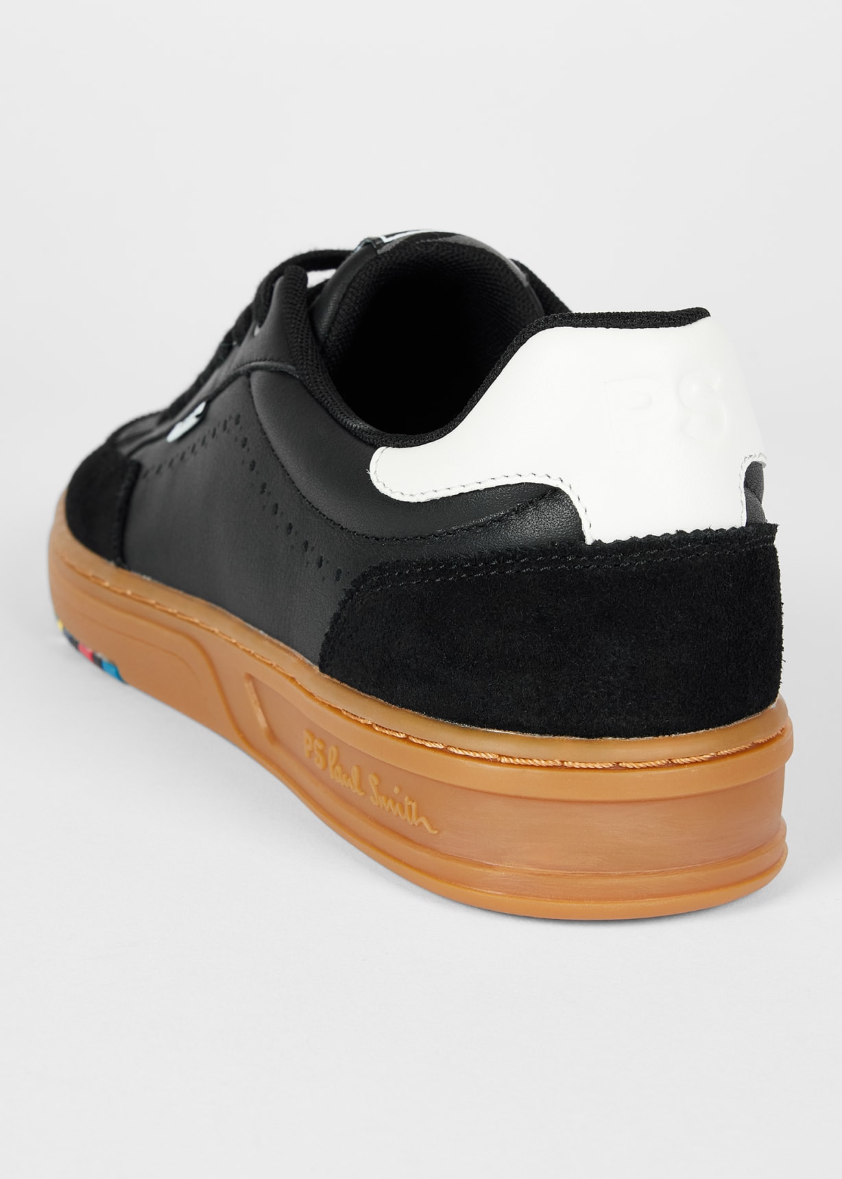 Men's Black Leather 'Hillstar' Trainers
