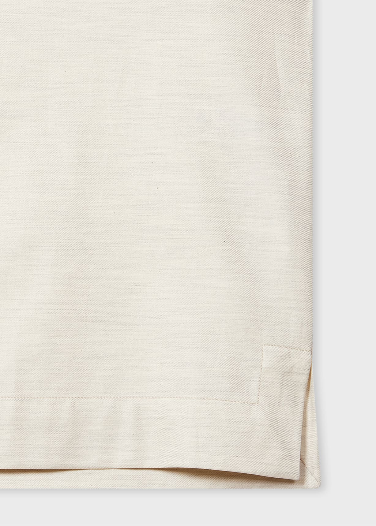 Mens Textured Short Sleeve Button-Up Shirt – Cream Beige main image 1