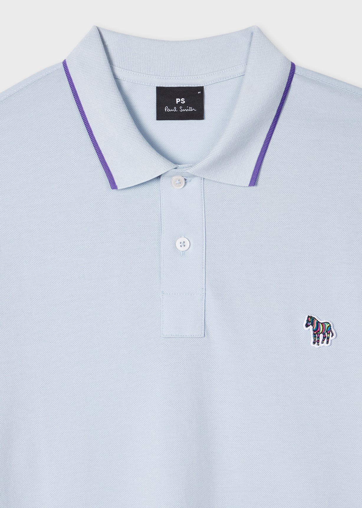 Tシャツ・カットソー Paul Smith FW23 POLO WITH LOGO (M2R/204Y/L21861_79) Men's Slim-Fit Mint Green Zebra Logo Polo Shirt With