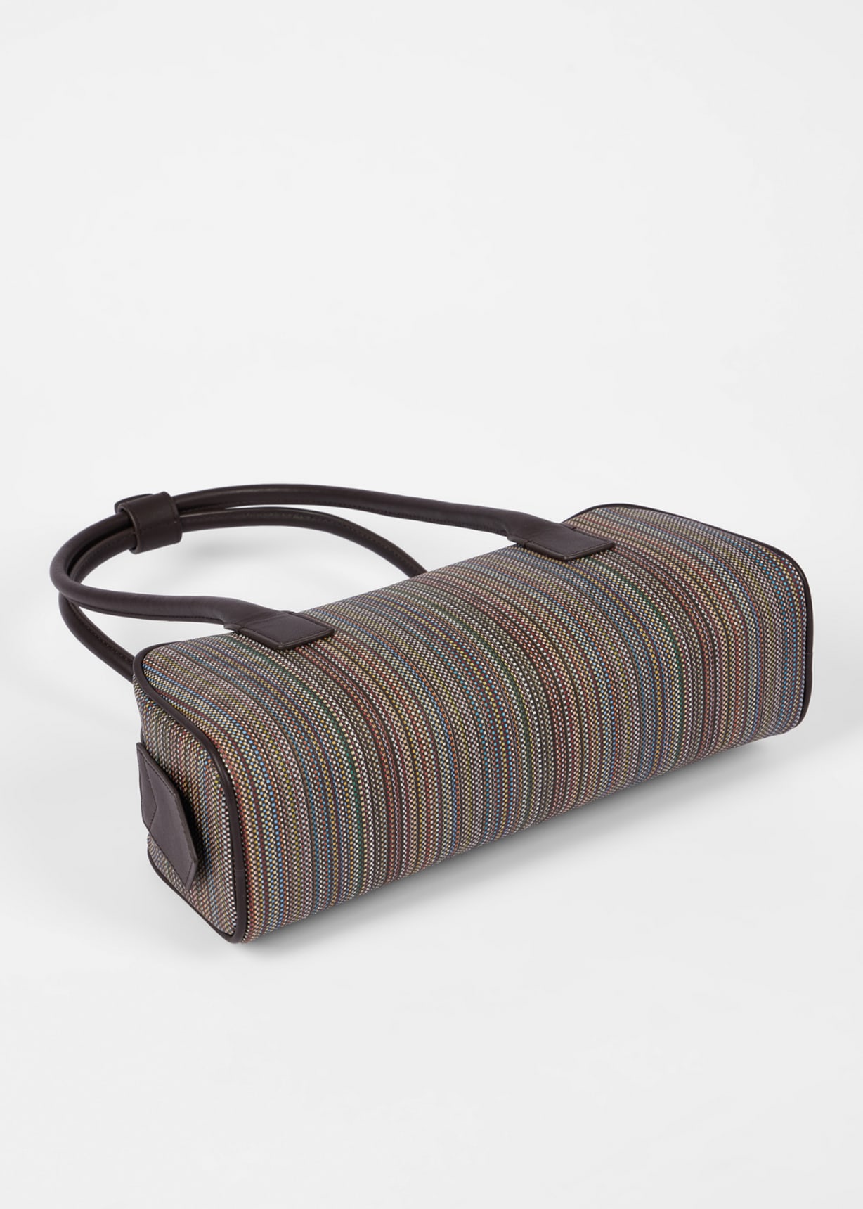 Women's 'Signature Stripe' Coated Canvas Top Handle Shoulder Bag
