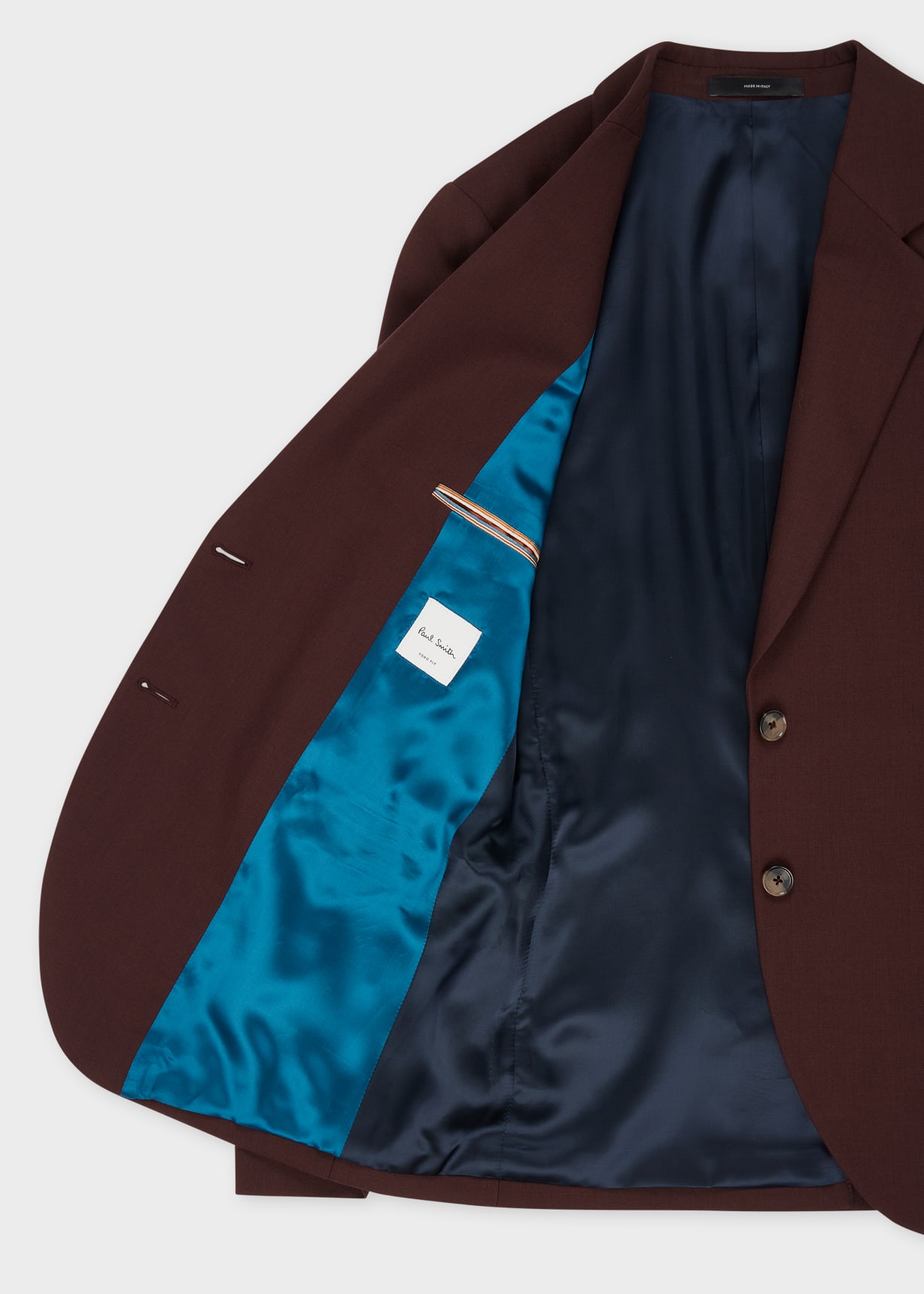 Women's A Suit To Travel In - Burgundy Wool Two-Button Blazer