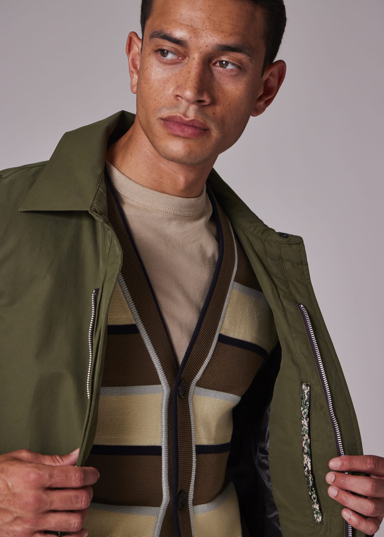 Bomber Paul Smith Lightweight Jacket Paul Smith Navy Wool Bomber