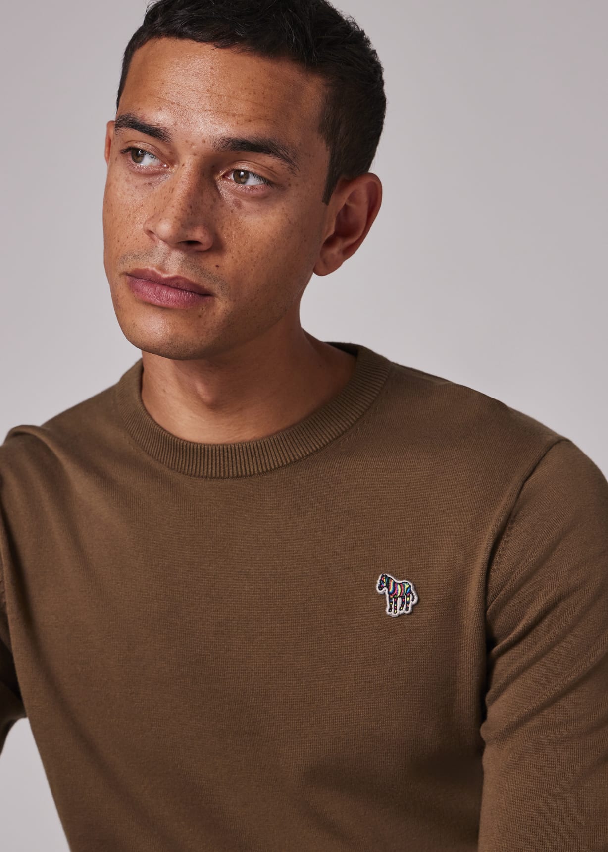 Paul Smith スウェット Men's Burgundy Organic Cotton Logo Half-Zip Sweatshirt