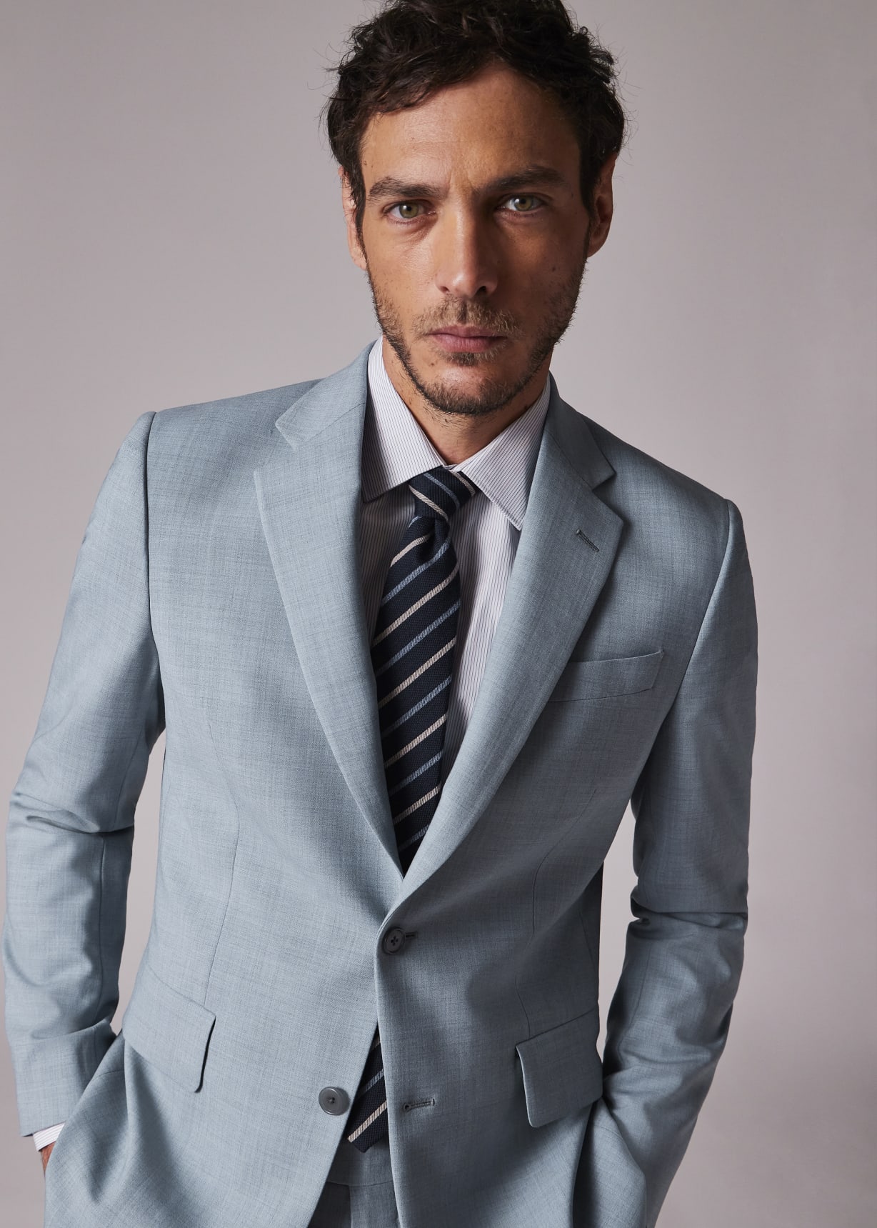 Cravate Paul Smith Mainline - Bleu Royal Rayure - 100% Soie - Fabriquée En Italie - Neuf Avec étiquettes