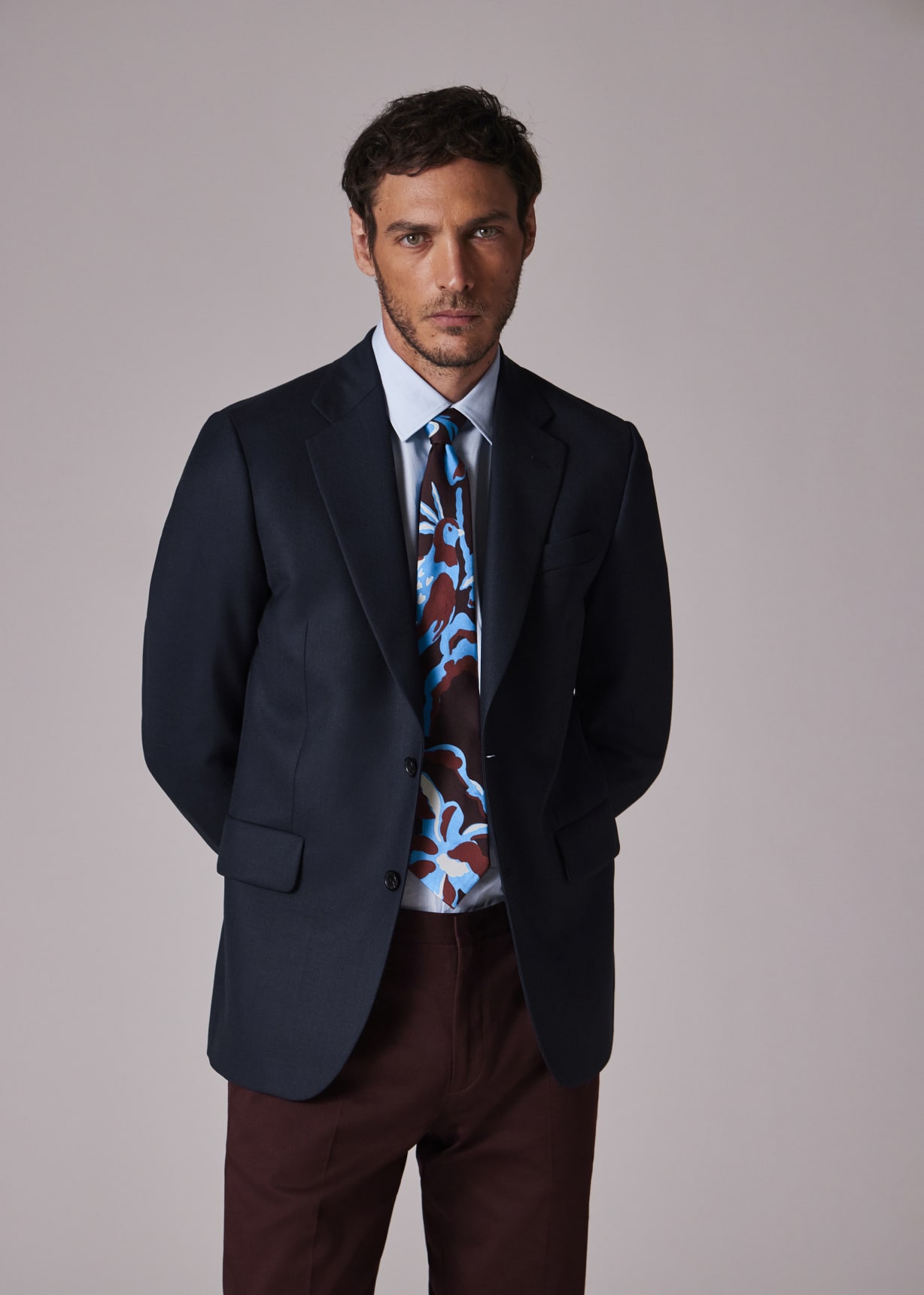 Men's Navy Sopra Visso Wool Blazer