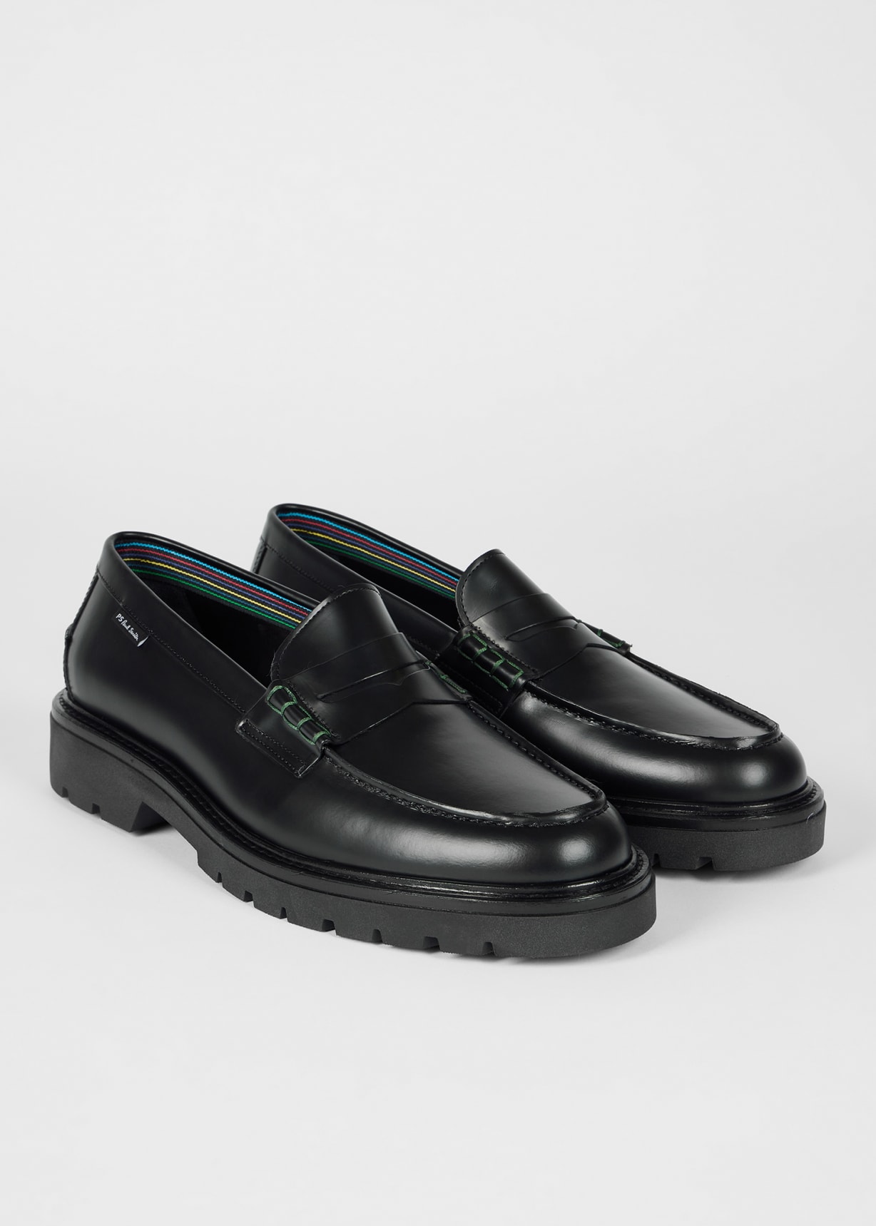 Men's Black Leather 'Bolzano' Loafers