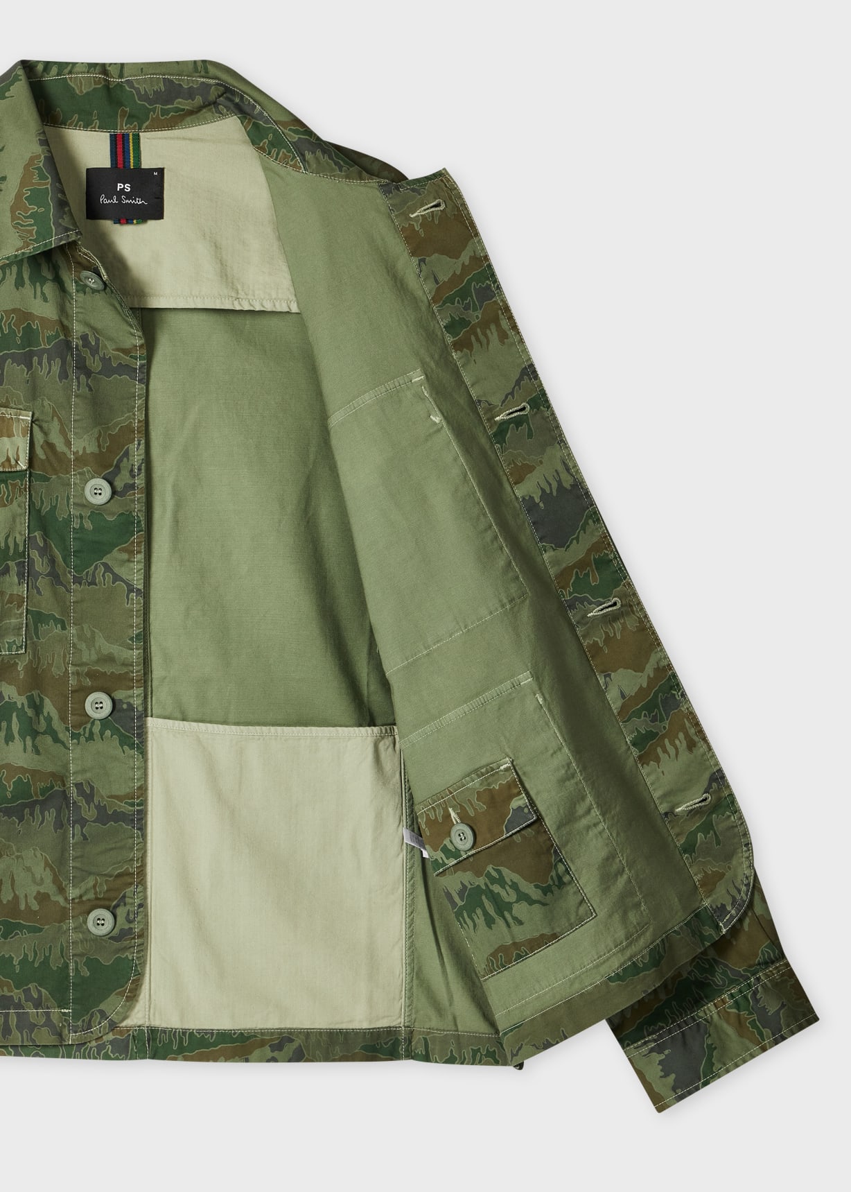Men's Khaki 'Mountain Camo' Field Jacket