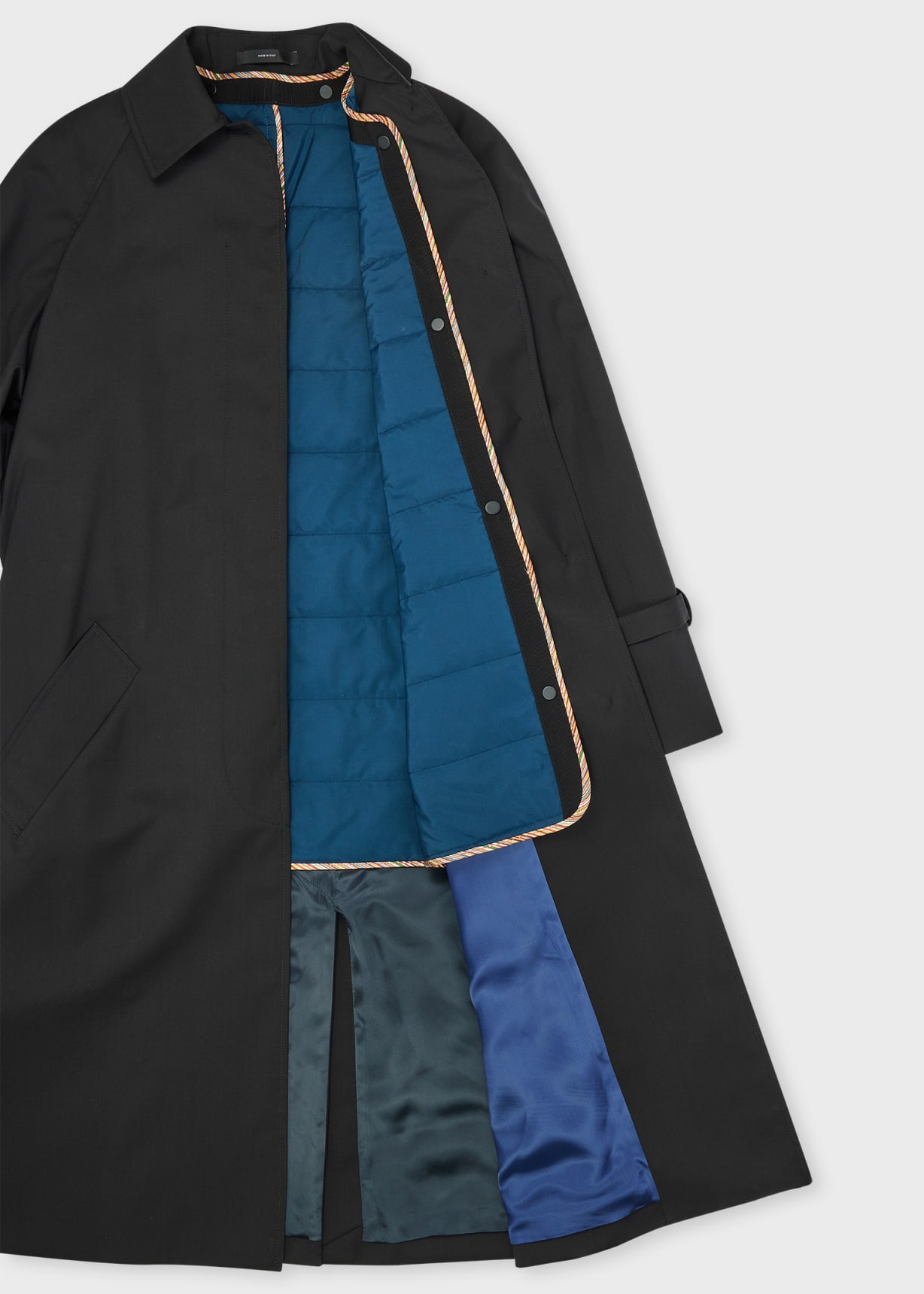 ジャケット・アウター Paul Smith LORO PIANA TRENCH COAT M Women's Camel Wool Belted Trench Coat