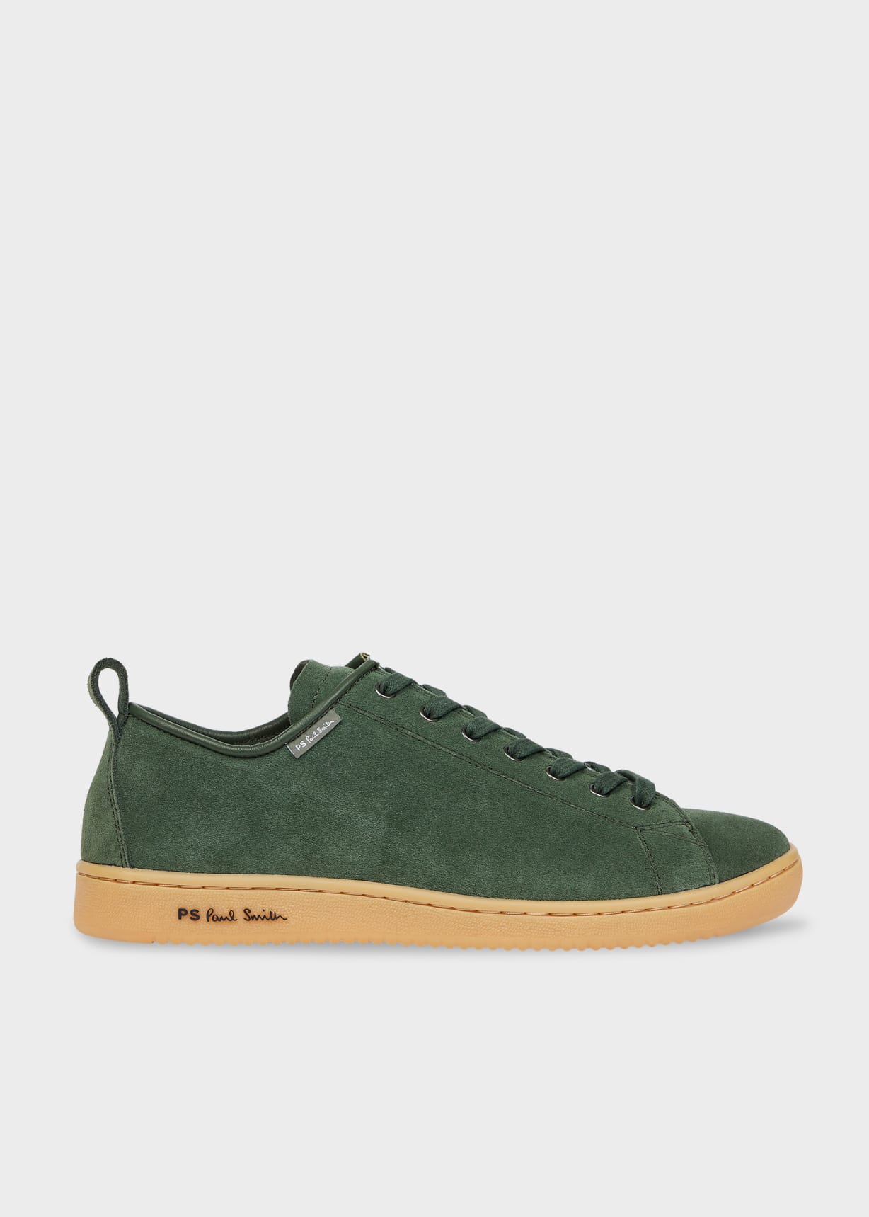 Paul Smith Nubuck Trainers Men's Khaki Green Suede 'Miyata' Trainers