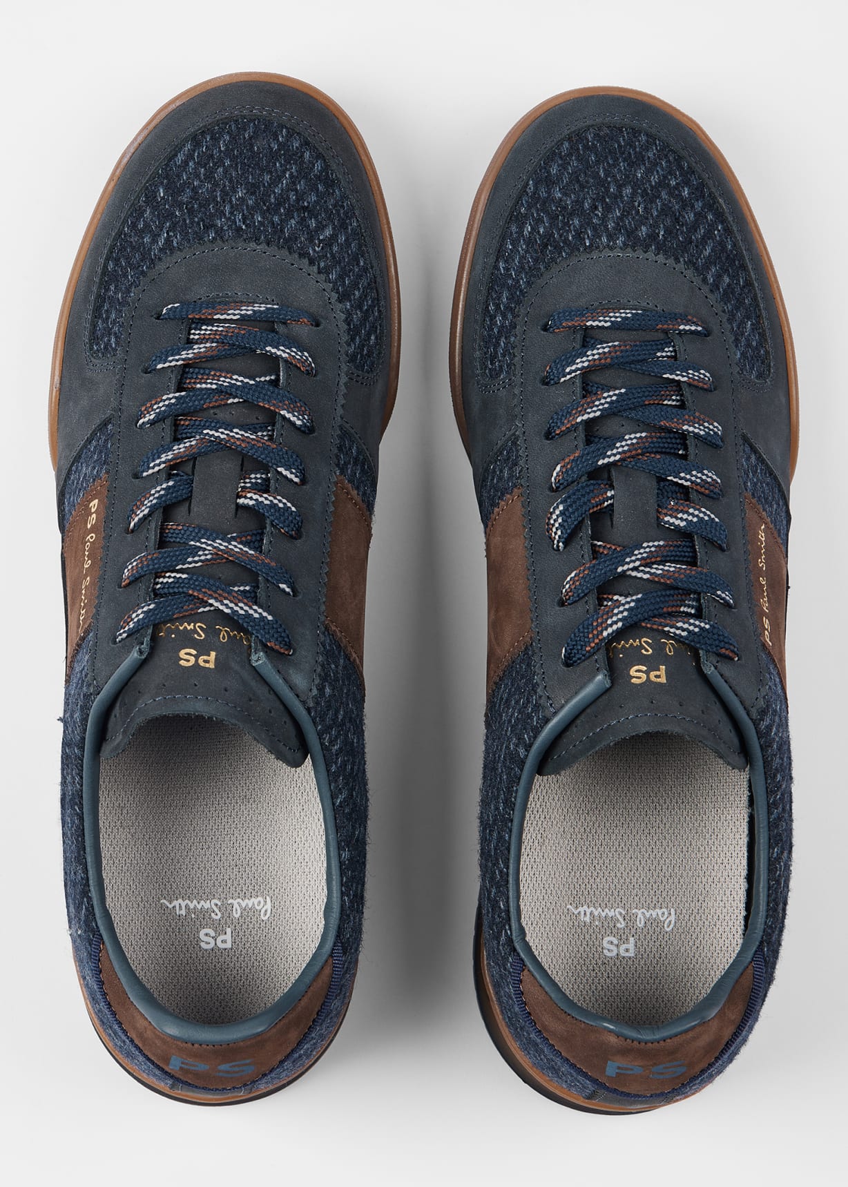 Paul Smith｜SNEAKERS (M2S HLS02 NCAS 49) Men's Navy Leather 'Rex' Sneakers
