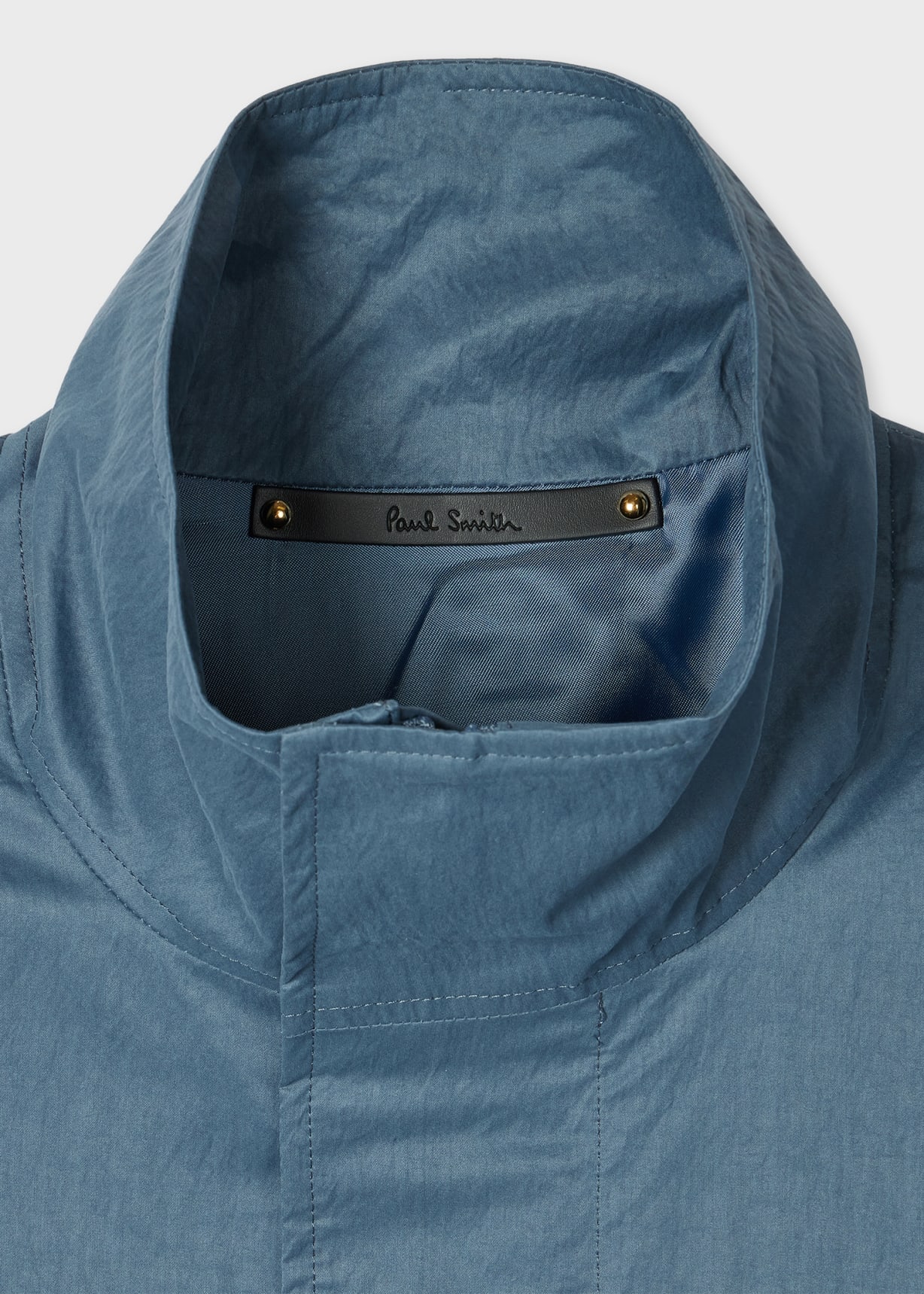 ジャケットその他 PAUL SMITH Men Jacket M1R280U N00040 49 BLUE Men's Light Blue Nylon-Blend Water Resistant Field Jacket