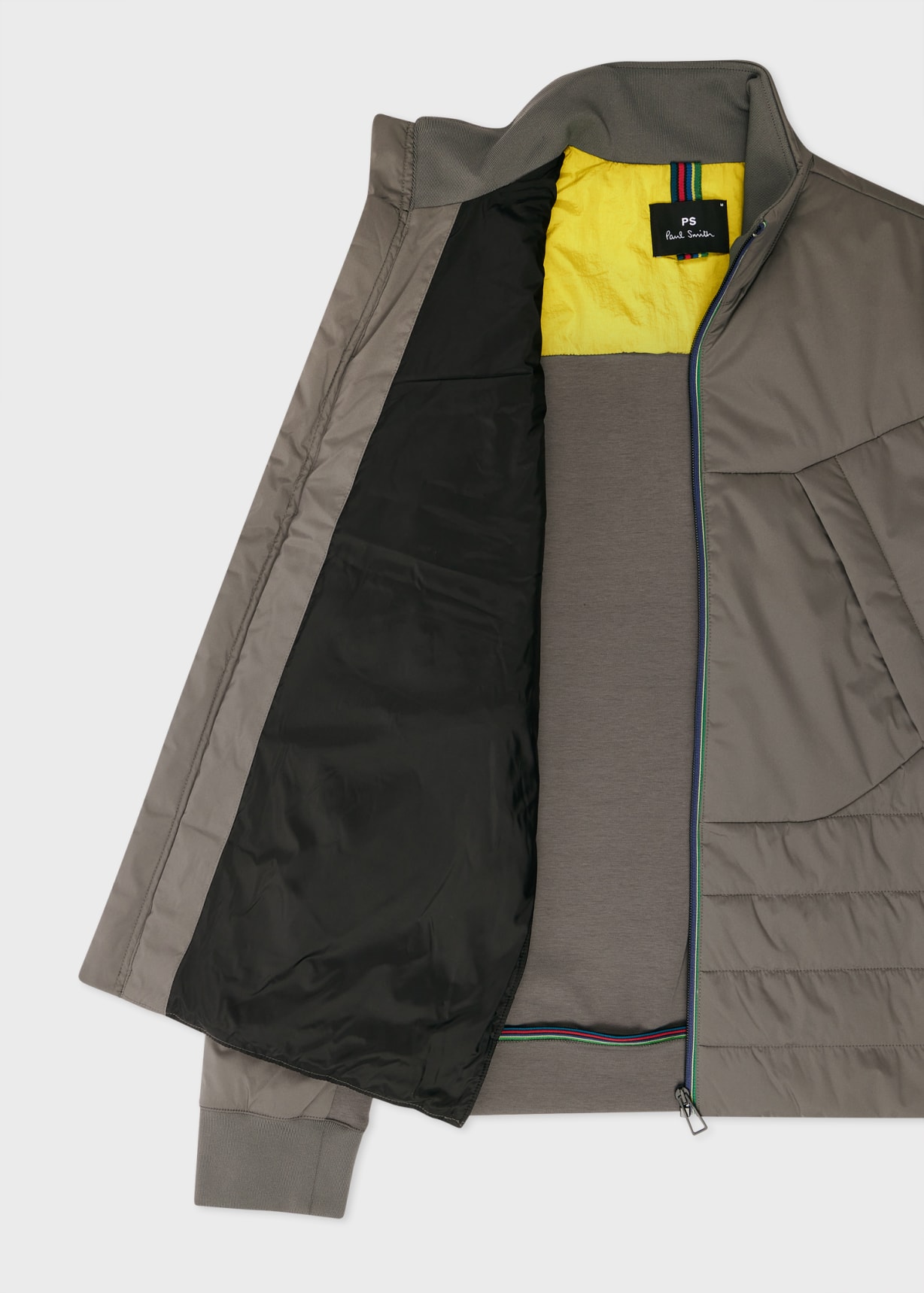 Men's Anthracite Mixed Media Jacket