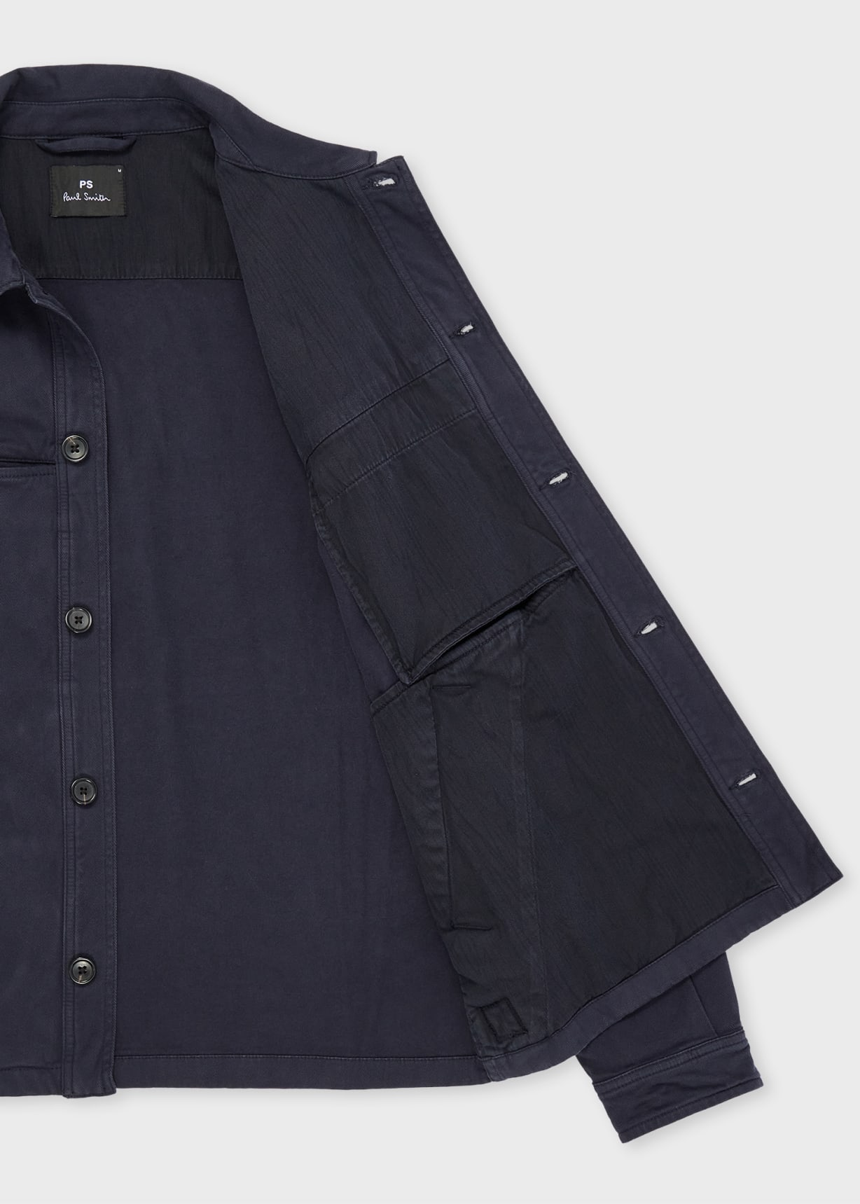 【大人気】Paul Smith COTTON STRETCH JACKET Men's Navy Stretch Cotton-Twill Work Jacket