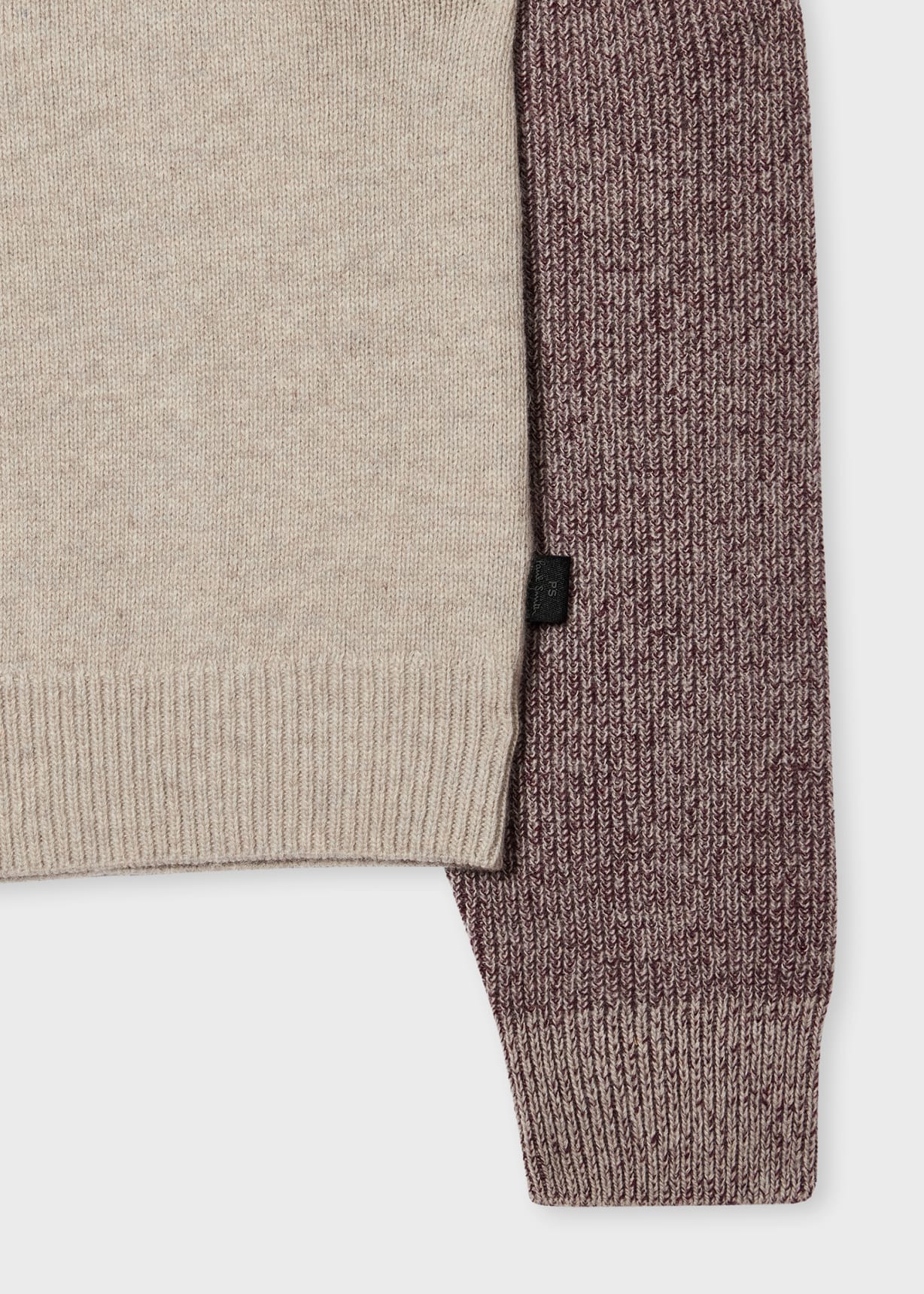 Risa 　『Paul Smith』　751470B6 Men's Ecru Roll Neck Ribbed Knit Sweater