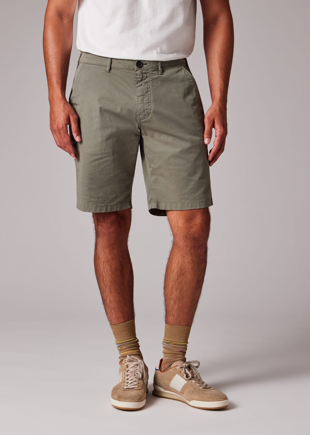 【送料&関税込】Prada Khaki Twill Shorts Prada Men's Brown Stretch Casual Shorts Size 28 30 32 36 38
