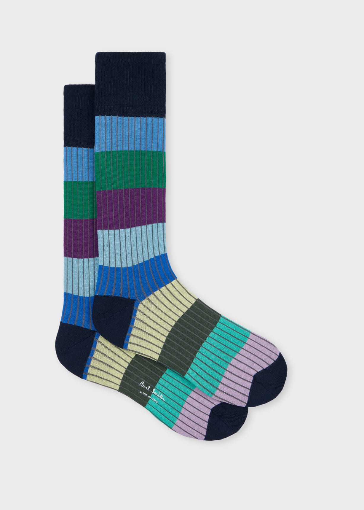Ribbed Colour Block Socks Paul Smith