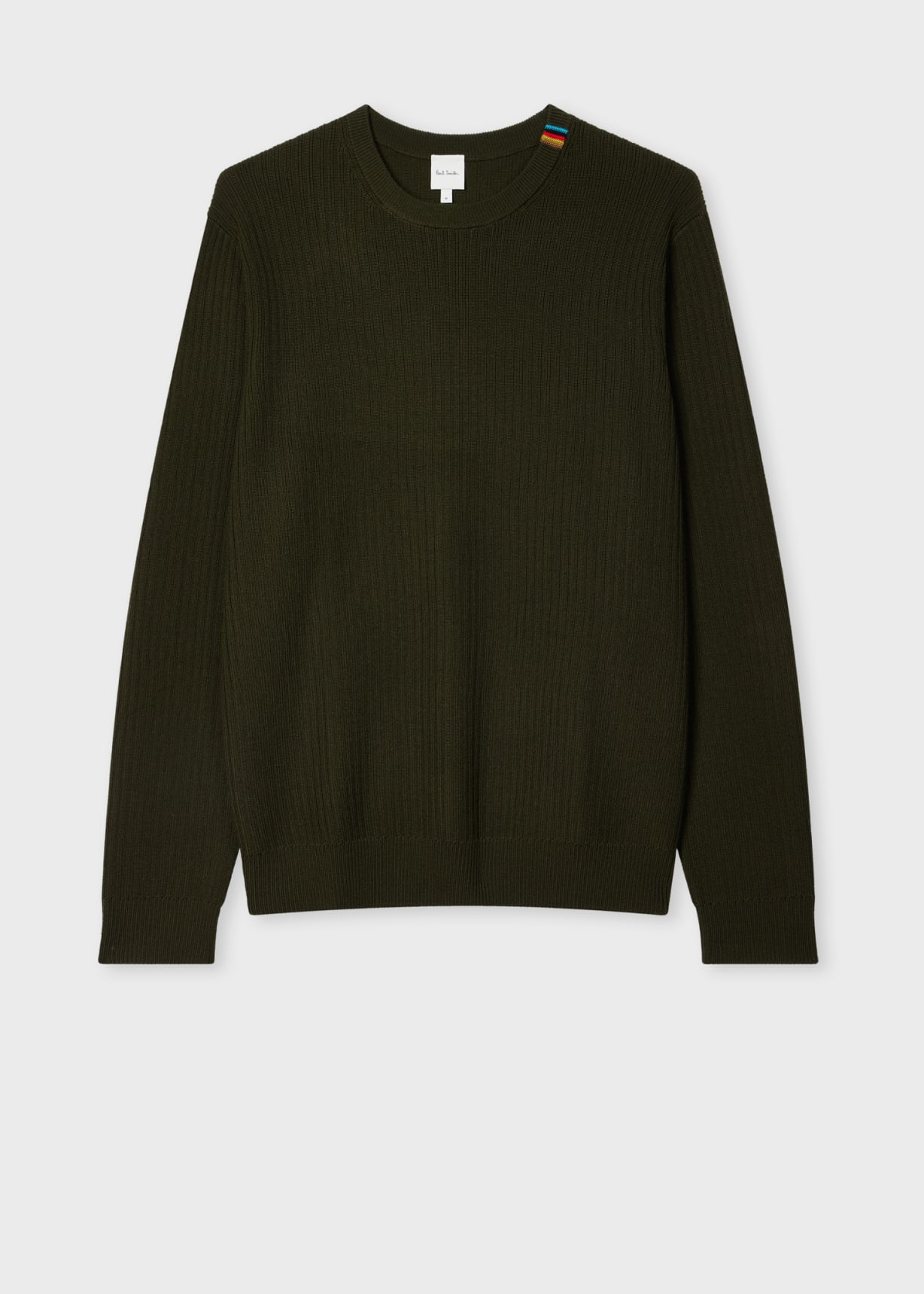 パーカー・フーディ Paul Smith Merino Wool Jersey With Striped Detailing Black Merino Wool 'Sports Stripe' Half Zip