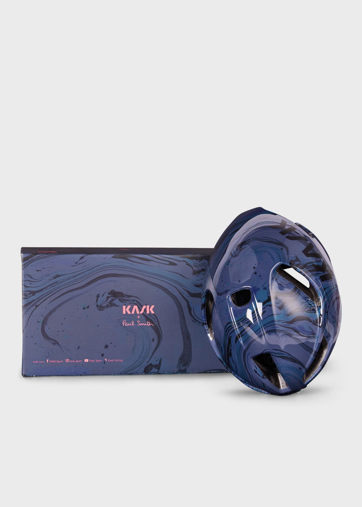 Paul Smith + Kask Navy 'Marble Inks' Utopia Cycling Helmet