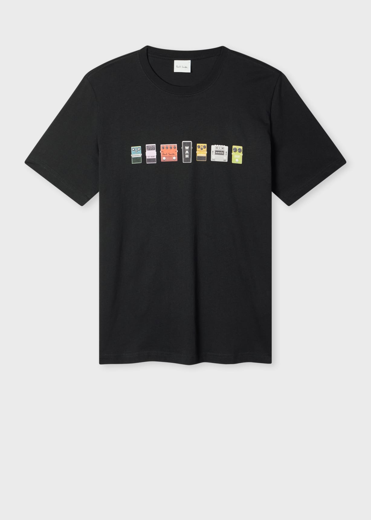 Paul Smith x Oasis - Black Guitar Pedals Print T-Shirt