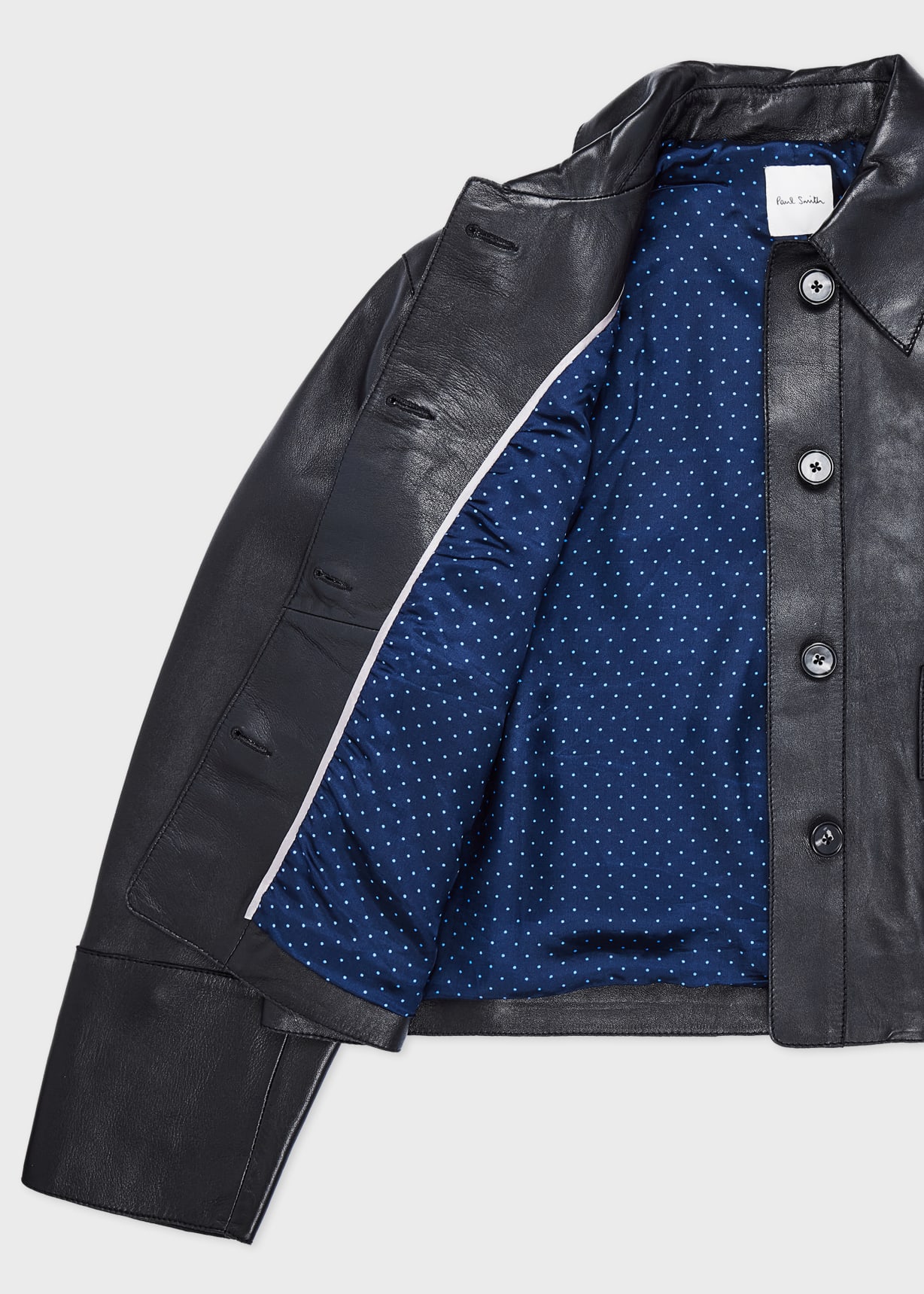 Women's Black Cropped Leather Jacket