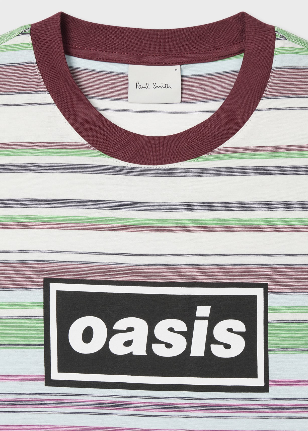 Paul Smith x Oasis - Stripe Logo Print T-Shirt
