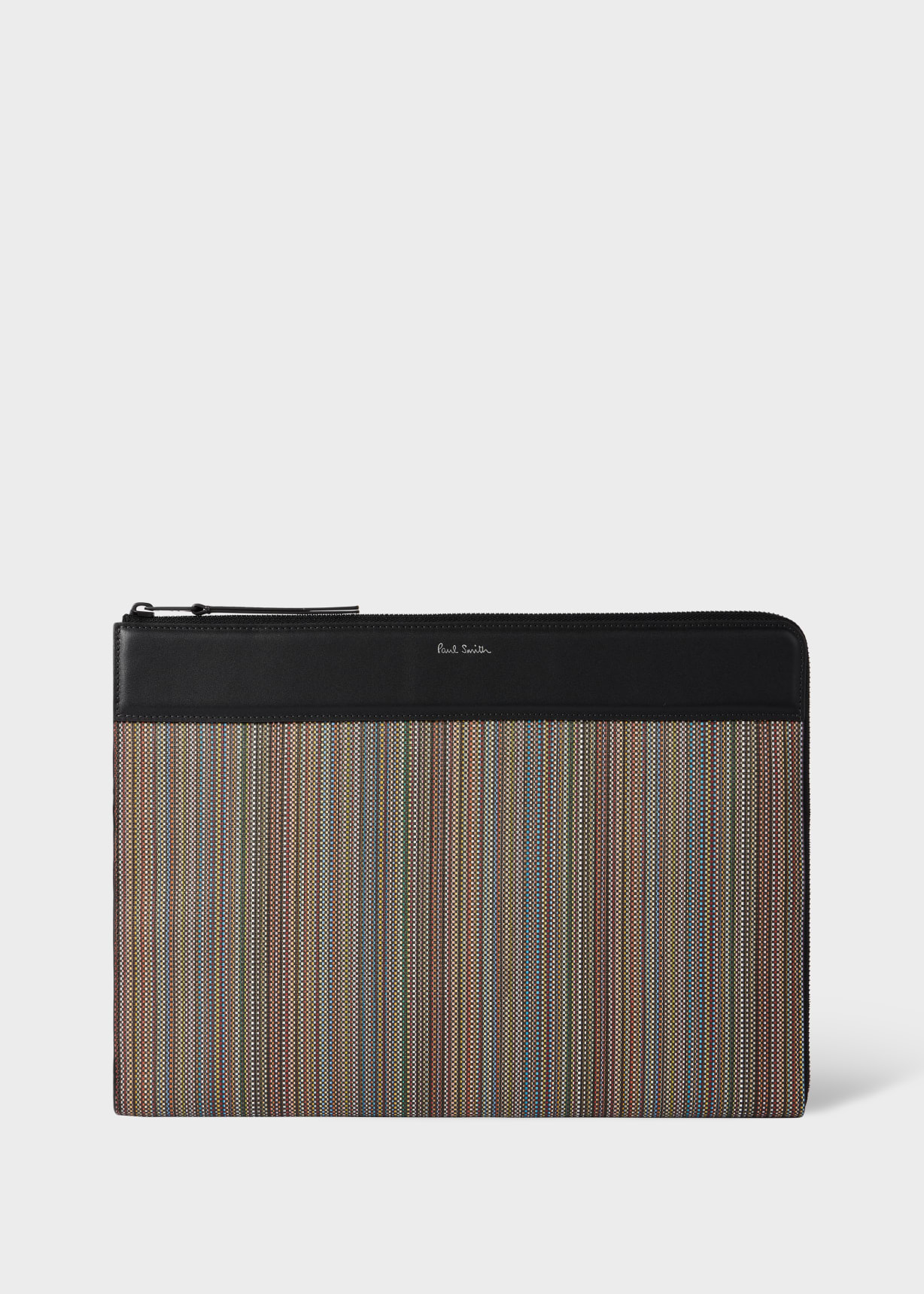 Men's 'Signature Stripe' Coated Canvas Document Case