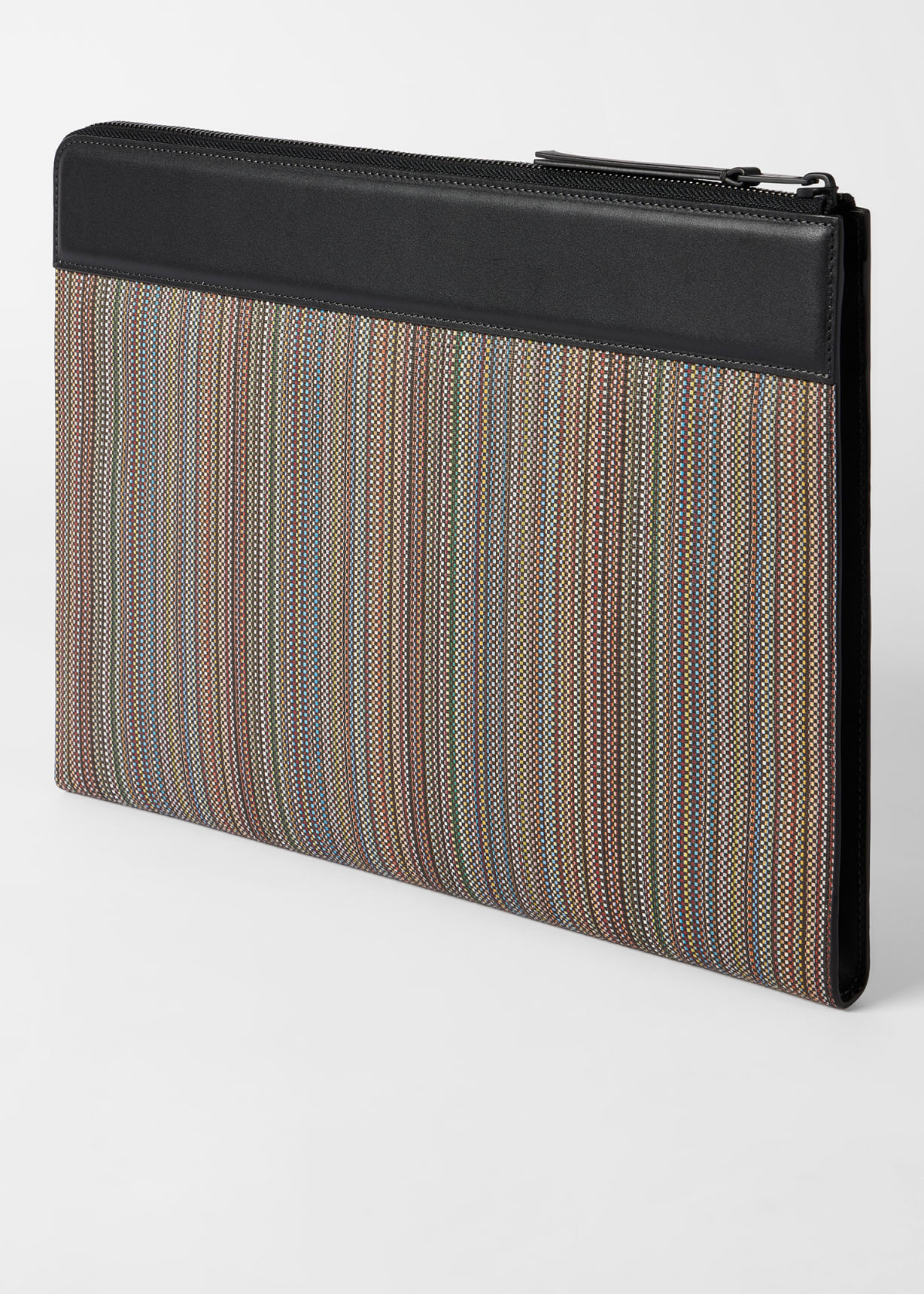 Men's 'Signature Stripe' Coated Canvas Document Case