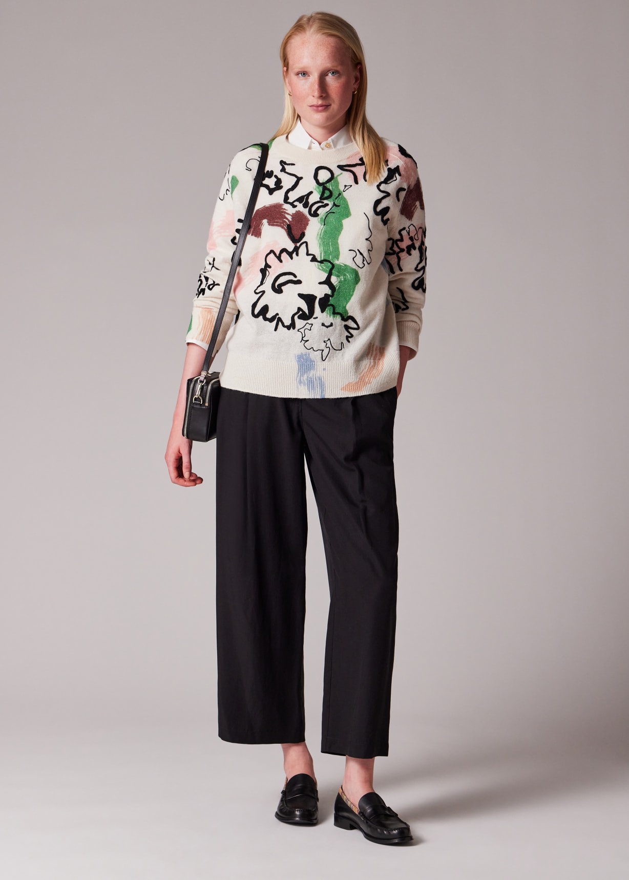 Cream Alpaca Wool-Blend 'Painters' Sweater