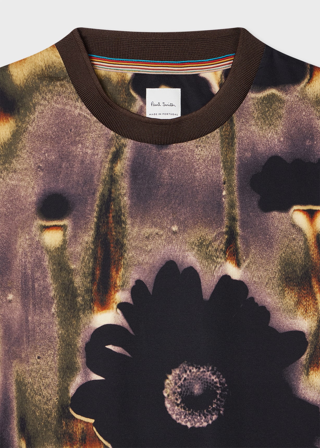 Men's 'Field Flowers' Print Cotton T-Shirt