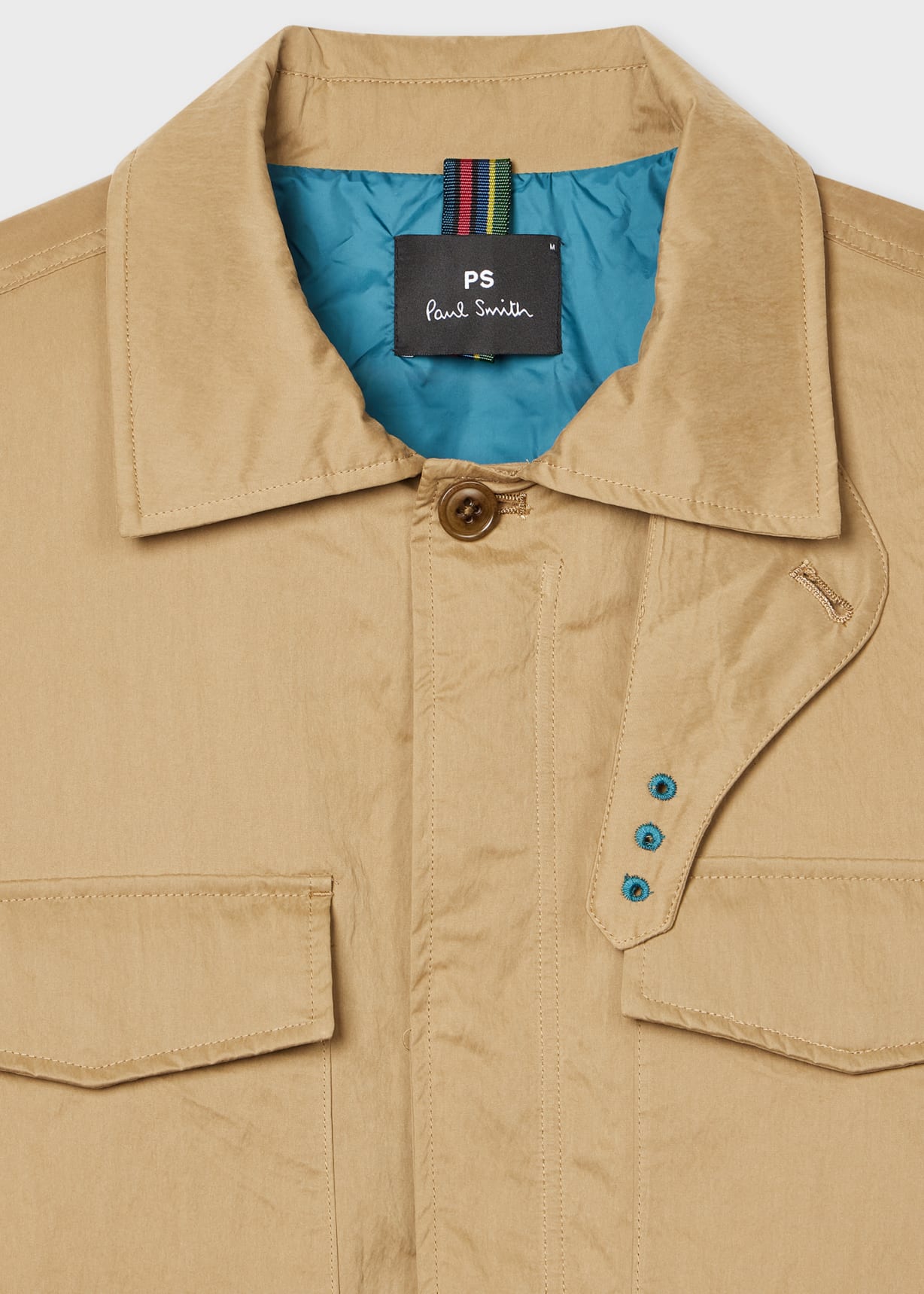 Men's Tan Nylon-Blend Field Jacket