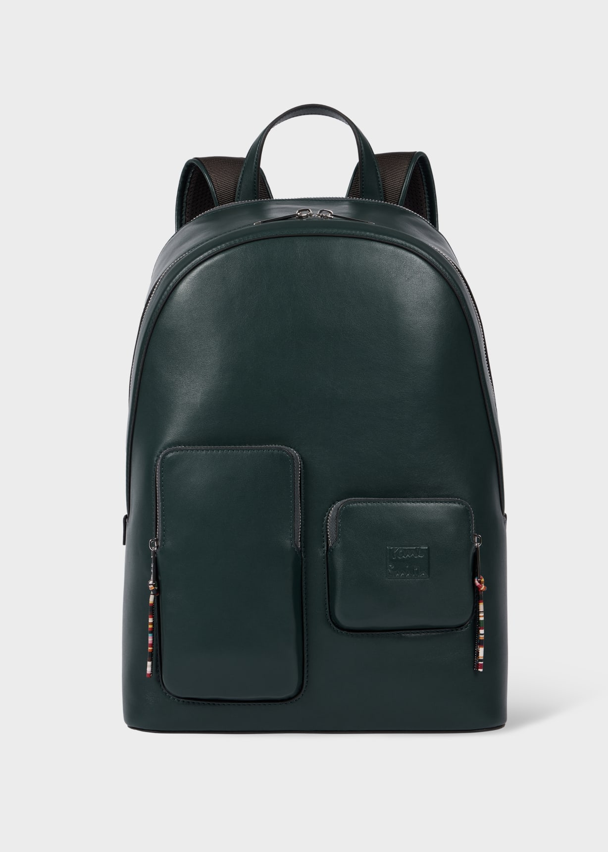 Teal Leather Backpack