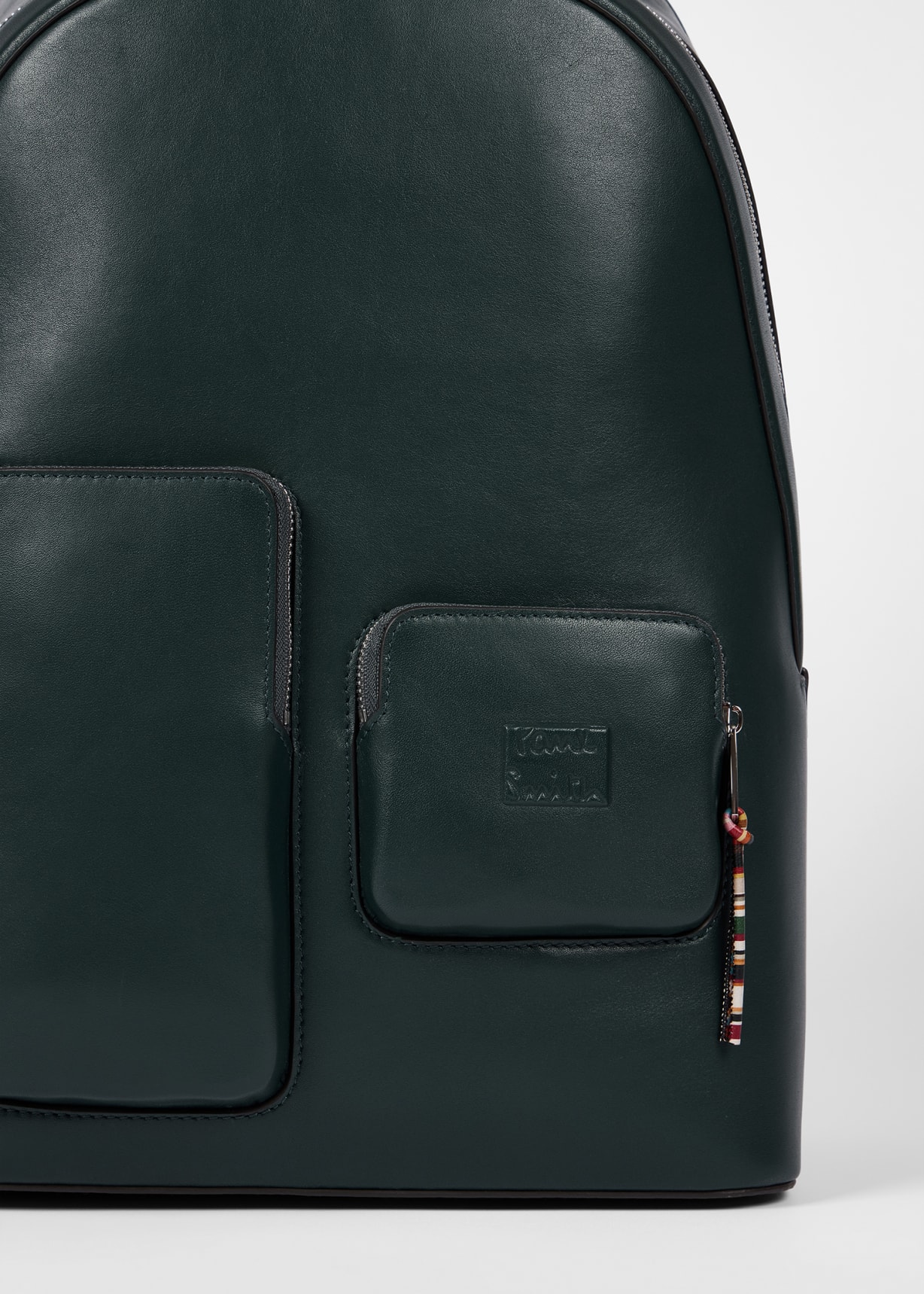Teal Leather Backpack