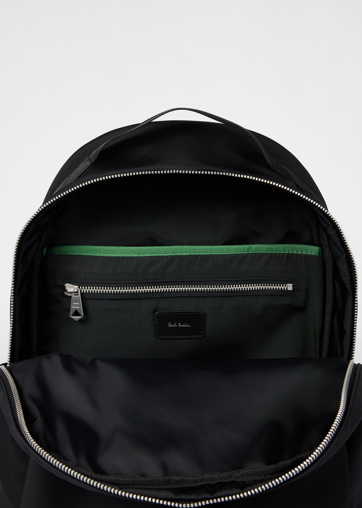 Men's Black Recycled Polyester 'Zebra' Backpack