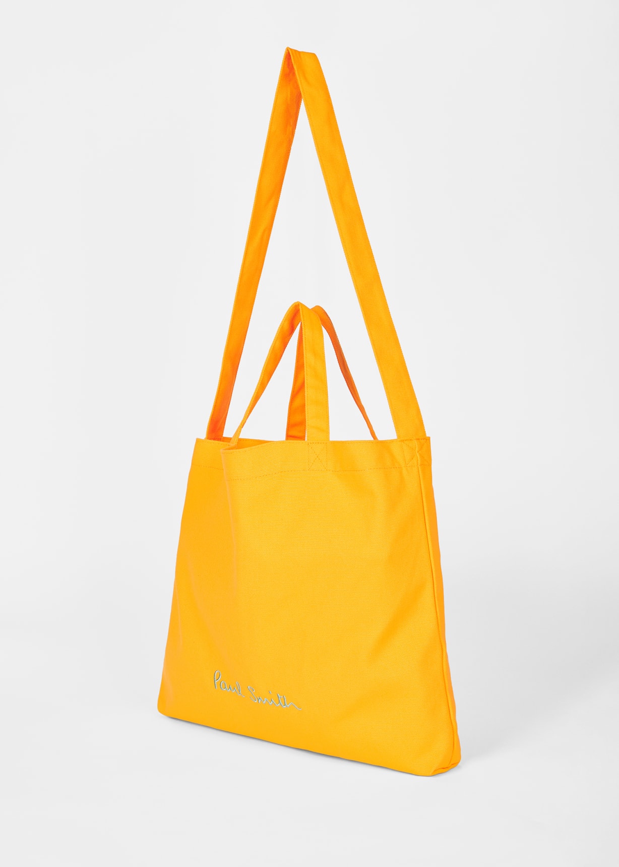☆タイムセール☆paulsmith Tote bag Yellow Cotton-Canvas Quote Tote Bag