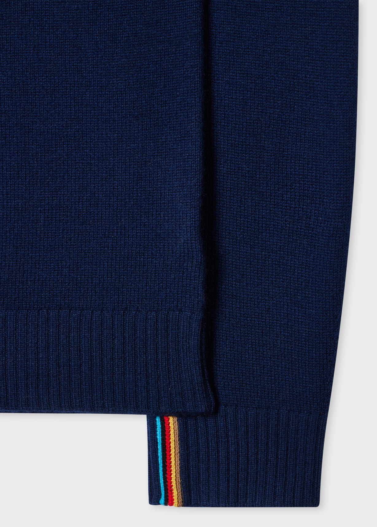 Navy Cashmere Slip Pocket Sweater main image 0