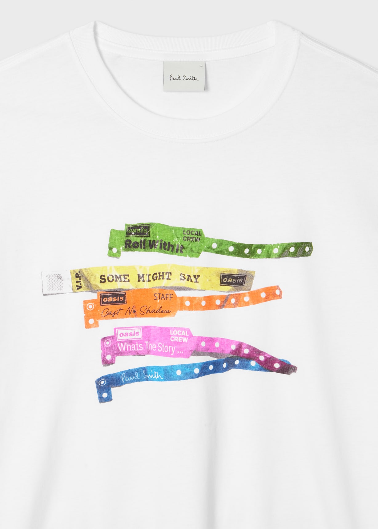 Paul Smith x Oasis - White Wristbands Print T-Shirt