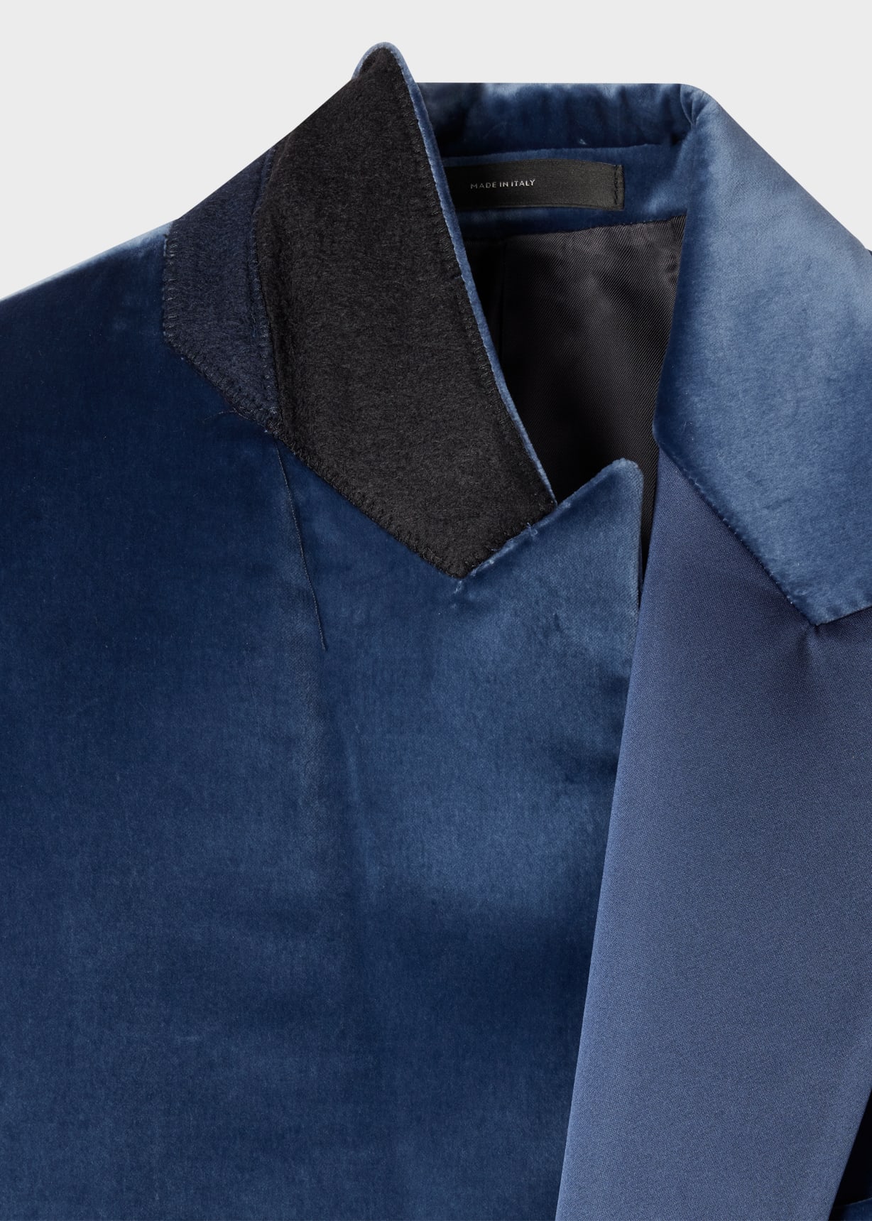 The Soho - Tailored-Fit Blue Velvet Suit