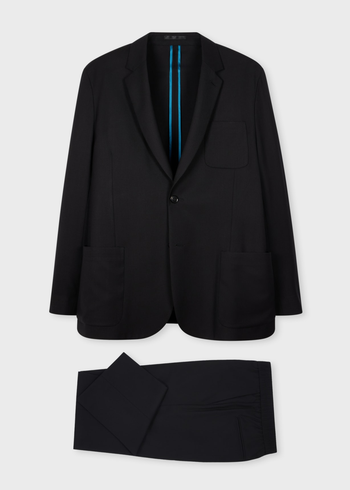 め*ー様 PaulSmith “A SUIT TO TRAVEL IN” 2BS The Soho - Men's Tailored-Fit Black Wool 'A Suit To Travel In'