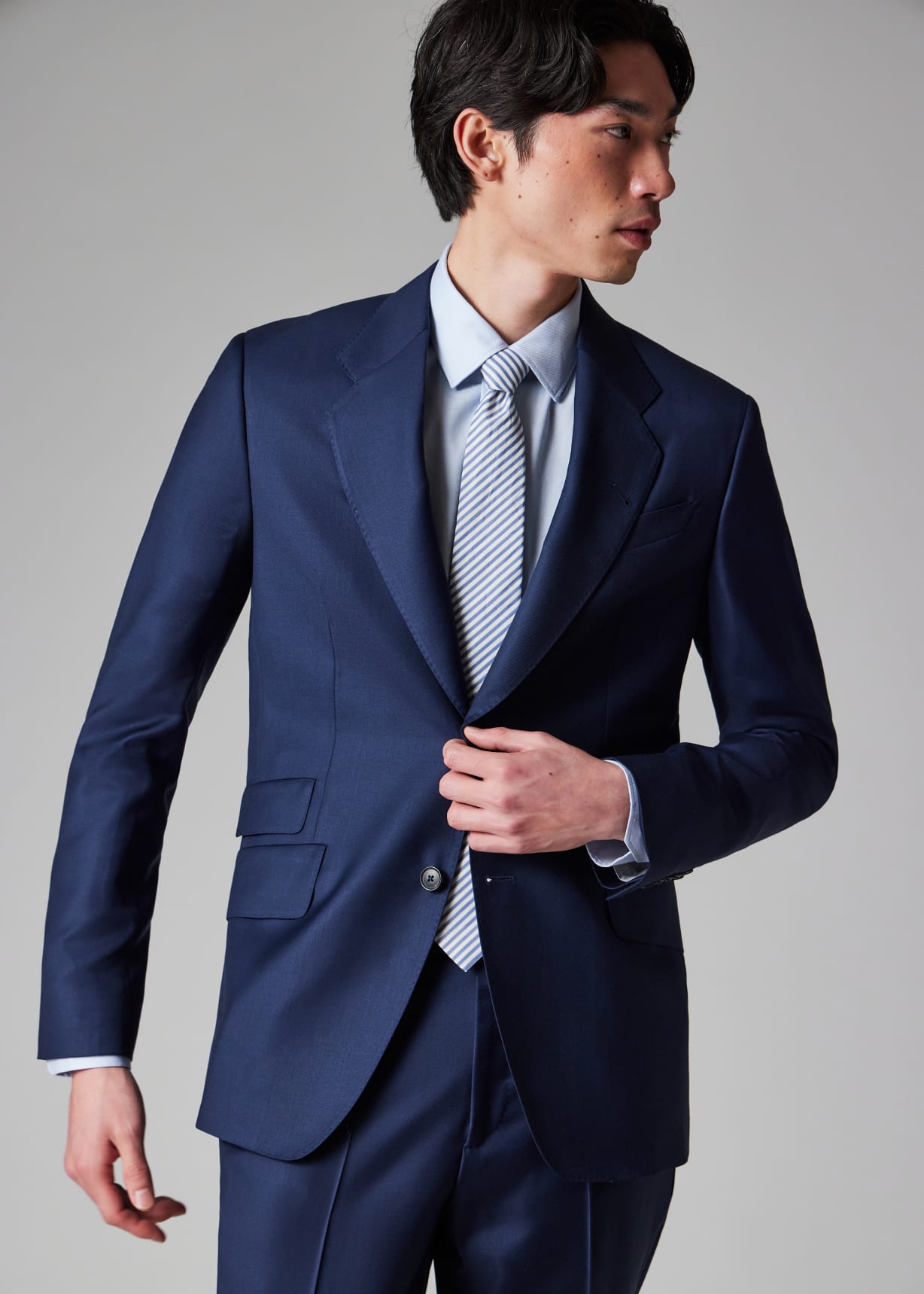 Men's Navy Wool Suit