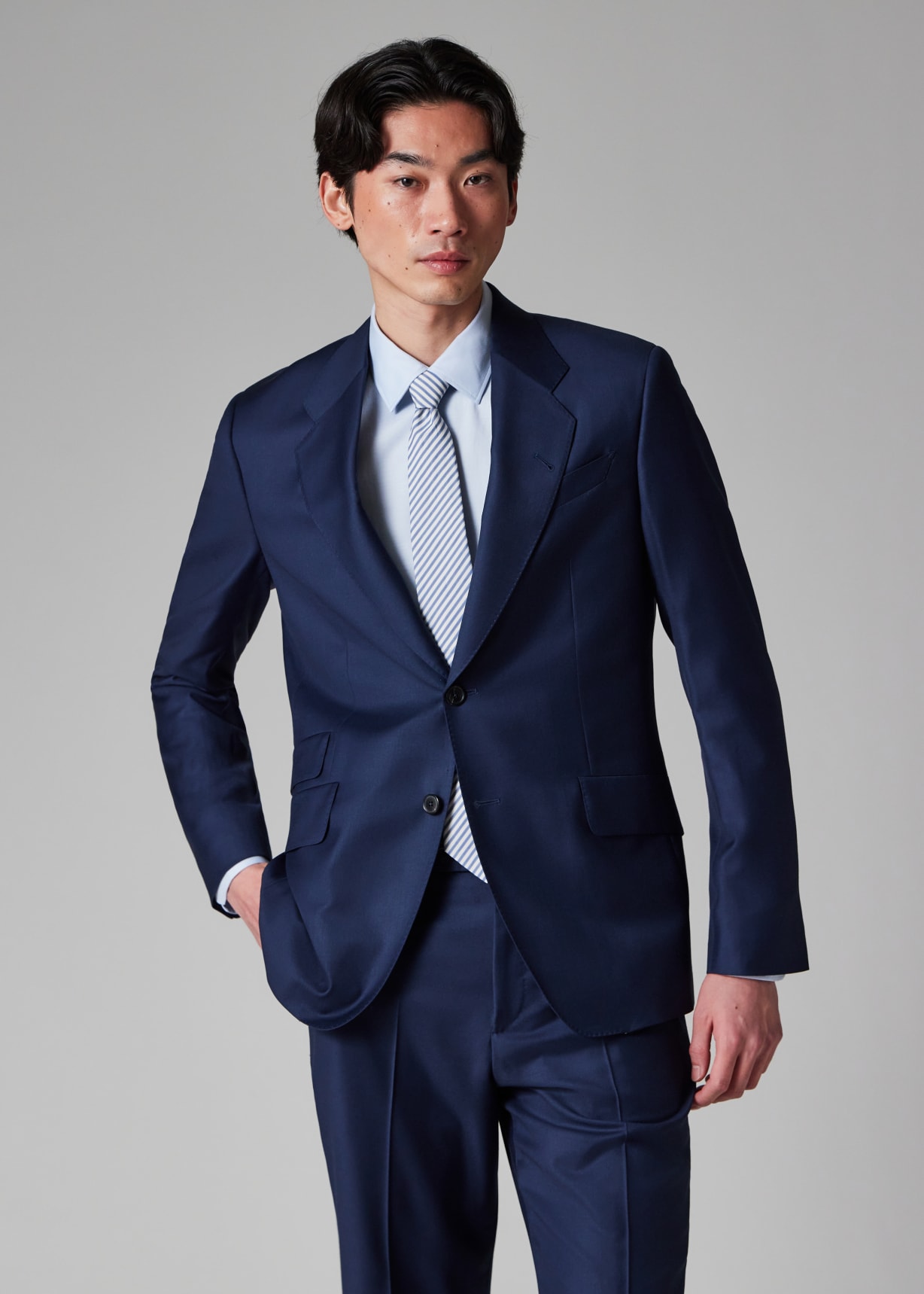 Paul Smith collectionネイビー　ウールフラノ　スーツ Paul Smith collectionネイビー ウールフラノ スーツ Paul Smith