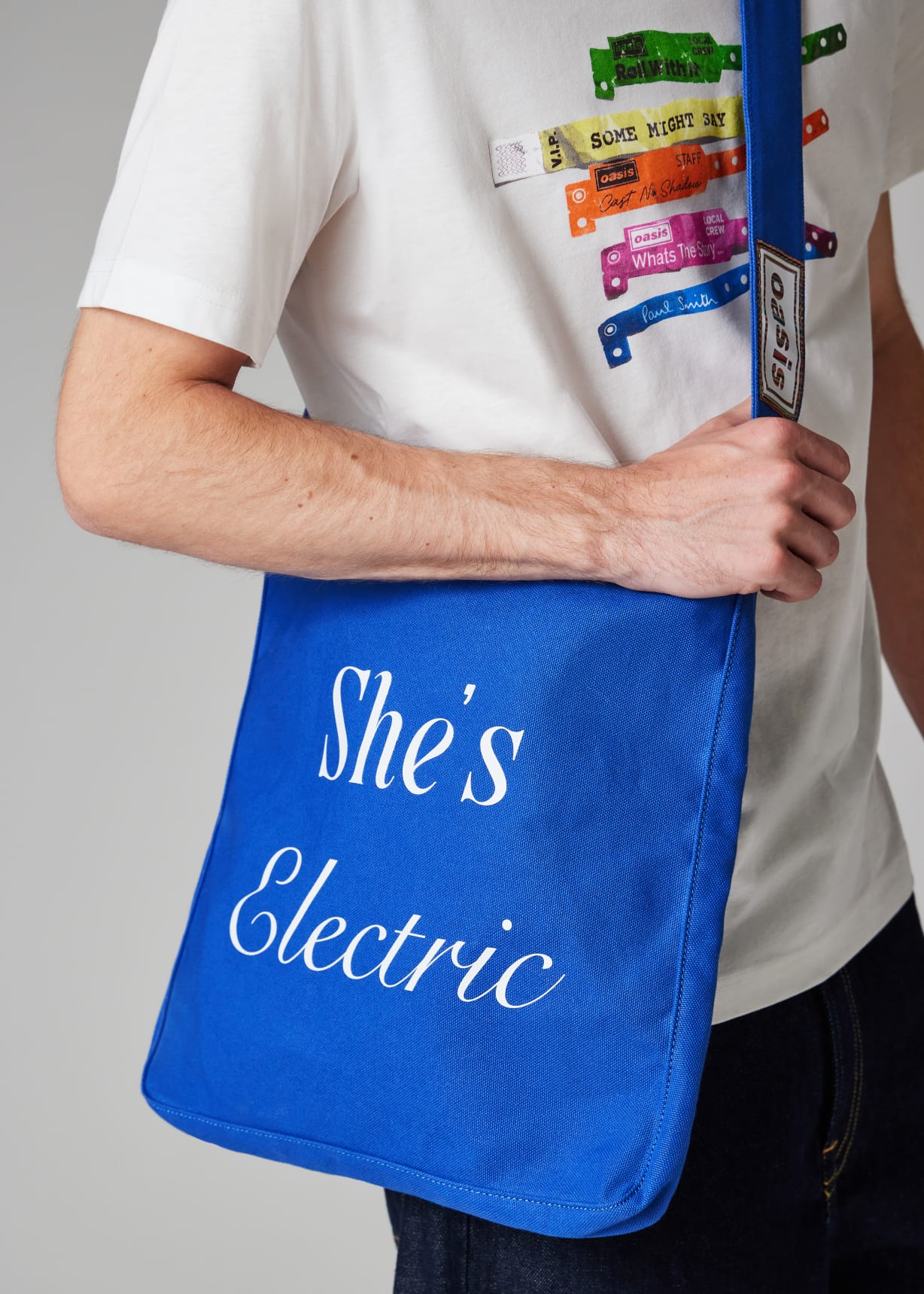 Paul Smith　英国限定品 Paul Smith x Oasis - Blue She's Electric Tote Bag