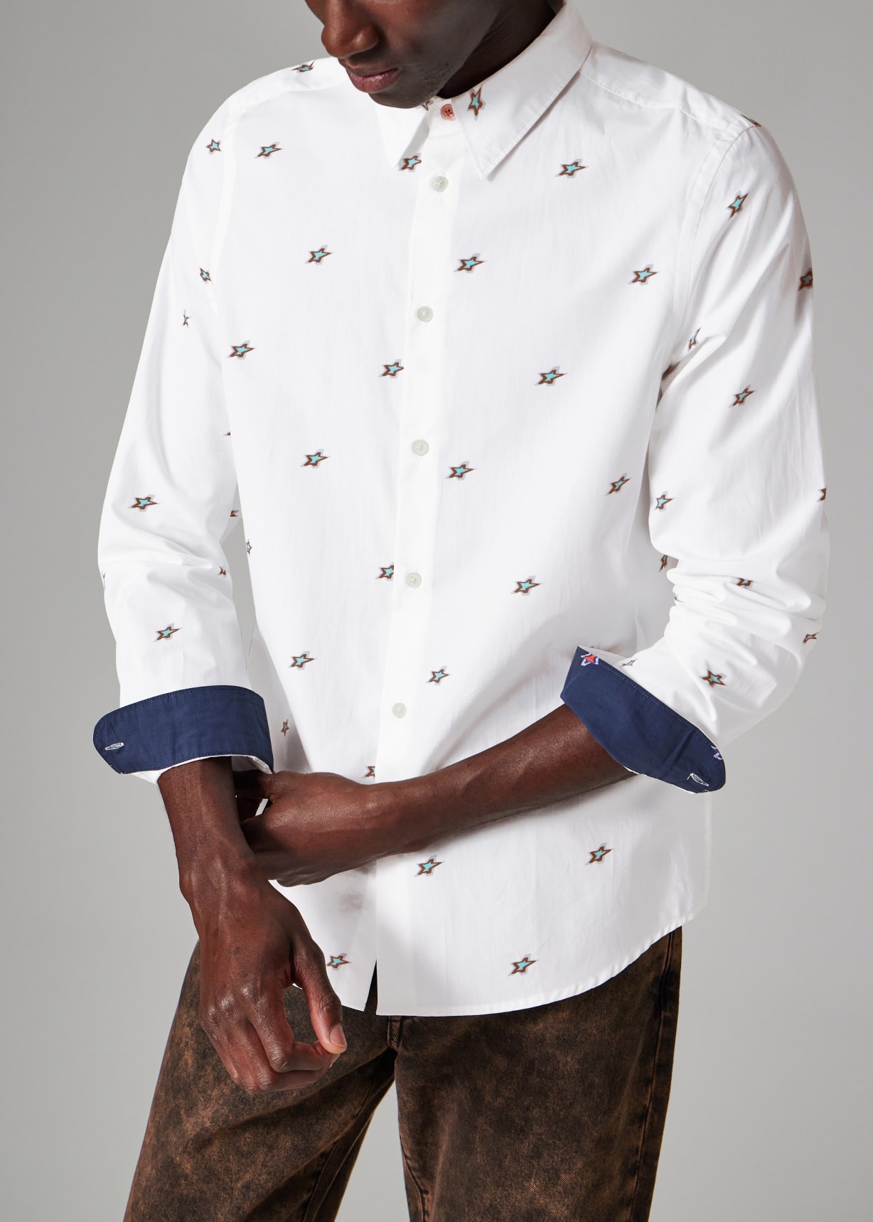 Star Feather Slim-Fit Shirt