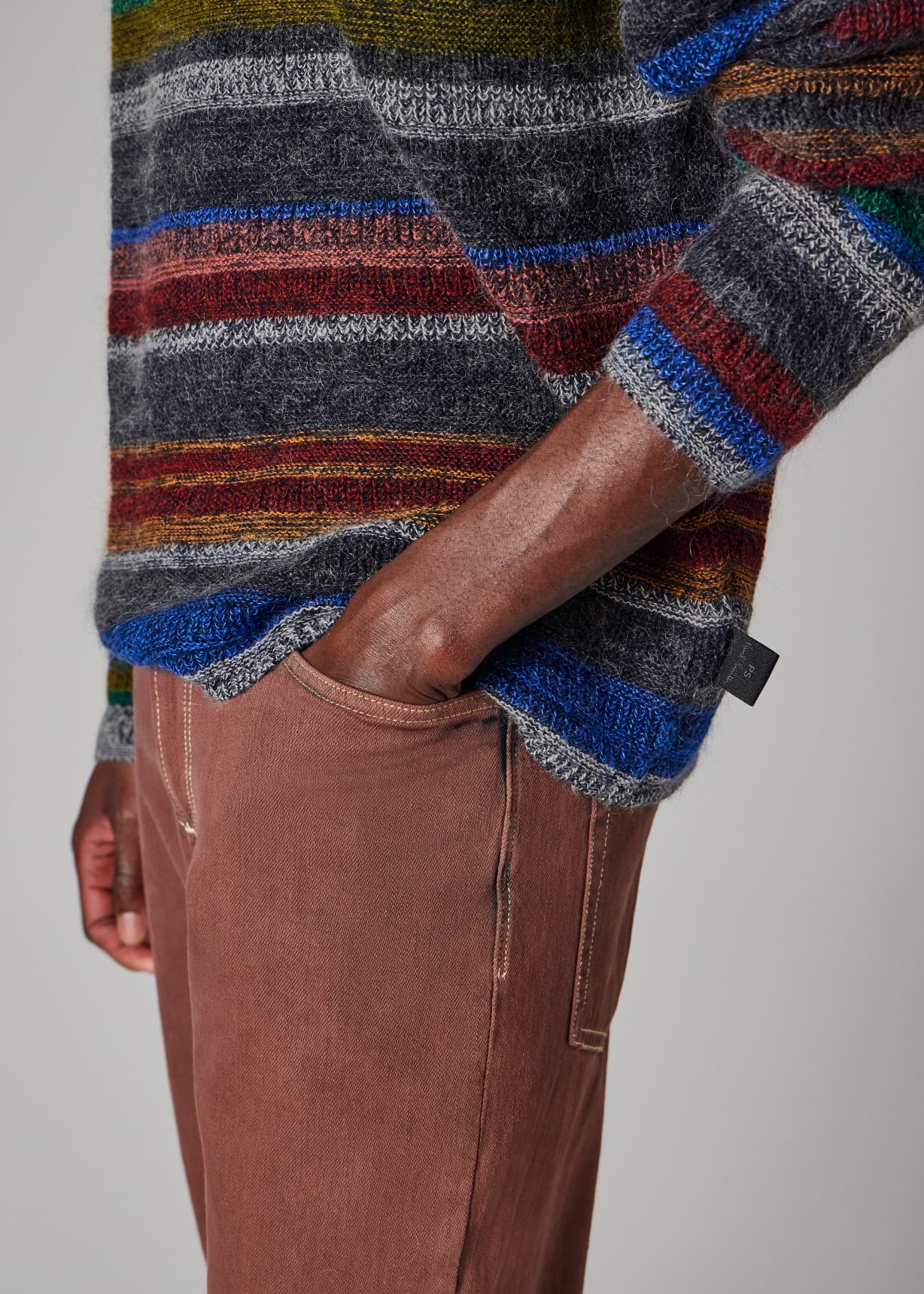 トップス Paul Smith Border Mohair Knit Men's 'Crayon Stripe' Cotton-Mohair Sweater