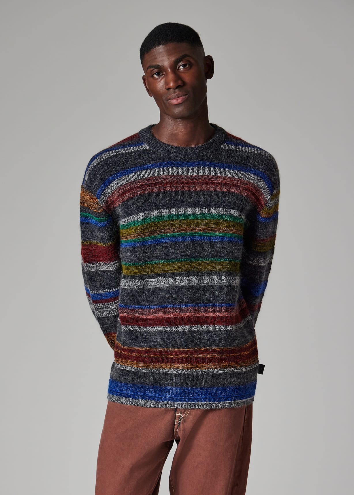 トップス Paul Smith Border Mohair Knit Men's 'Crayon Stripe' Cotton-Mohair Sweater