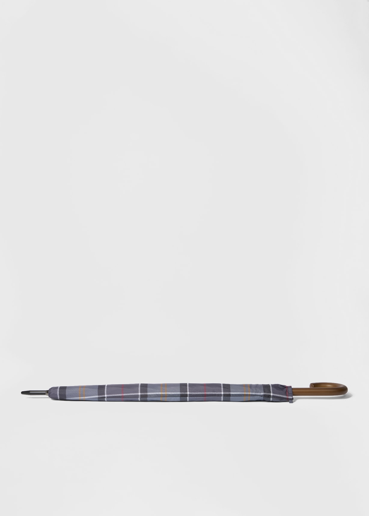 Parapluie Vintage à Carreaux Tartan - Beige - Taille 85 Cm - Pliable Et Compact